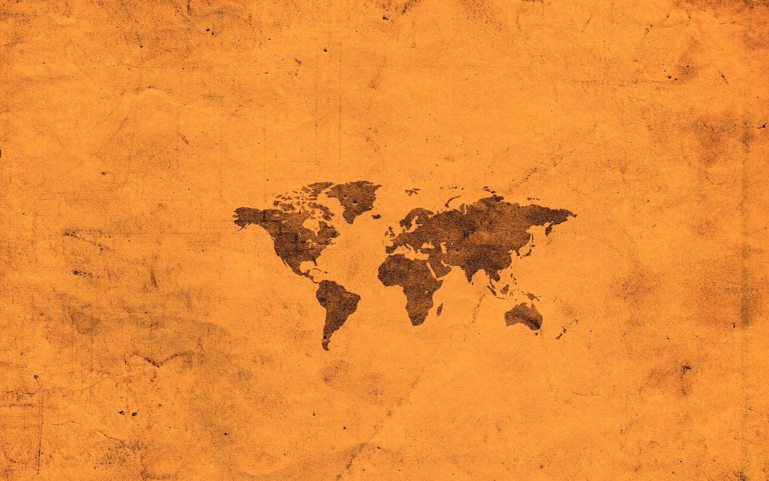 Карта мира на старой бумаге обои