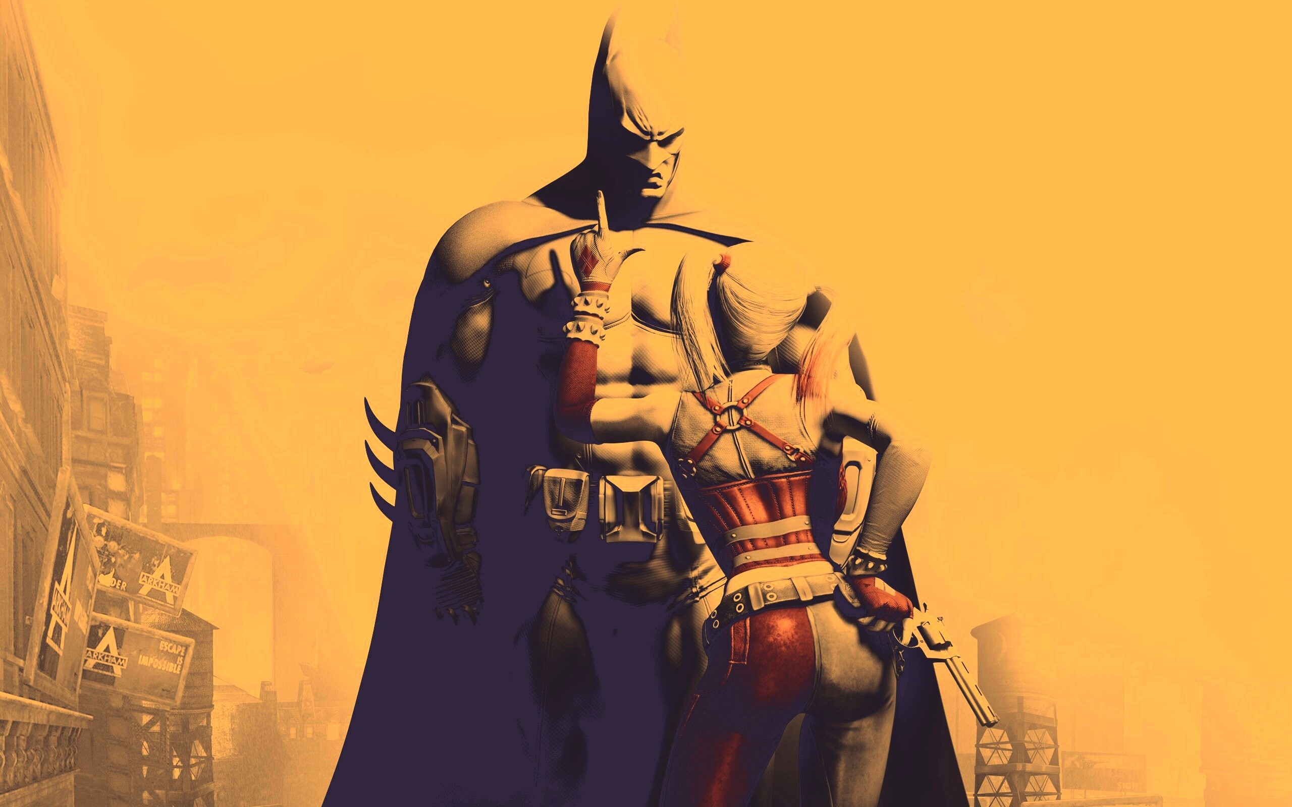 Бэтман и Харли Куин обои