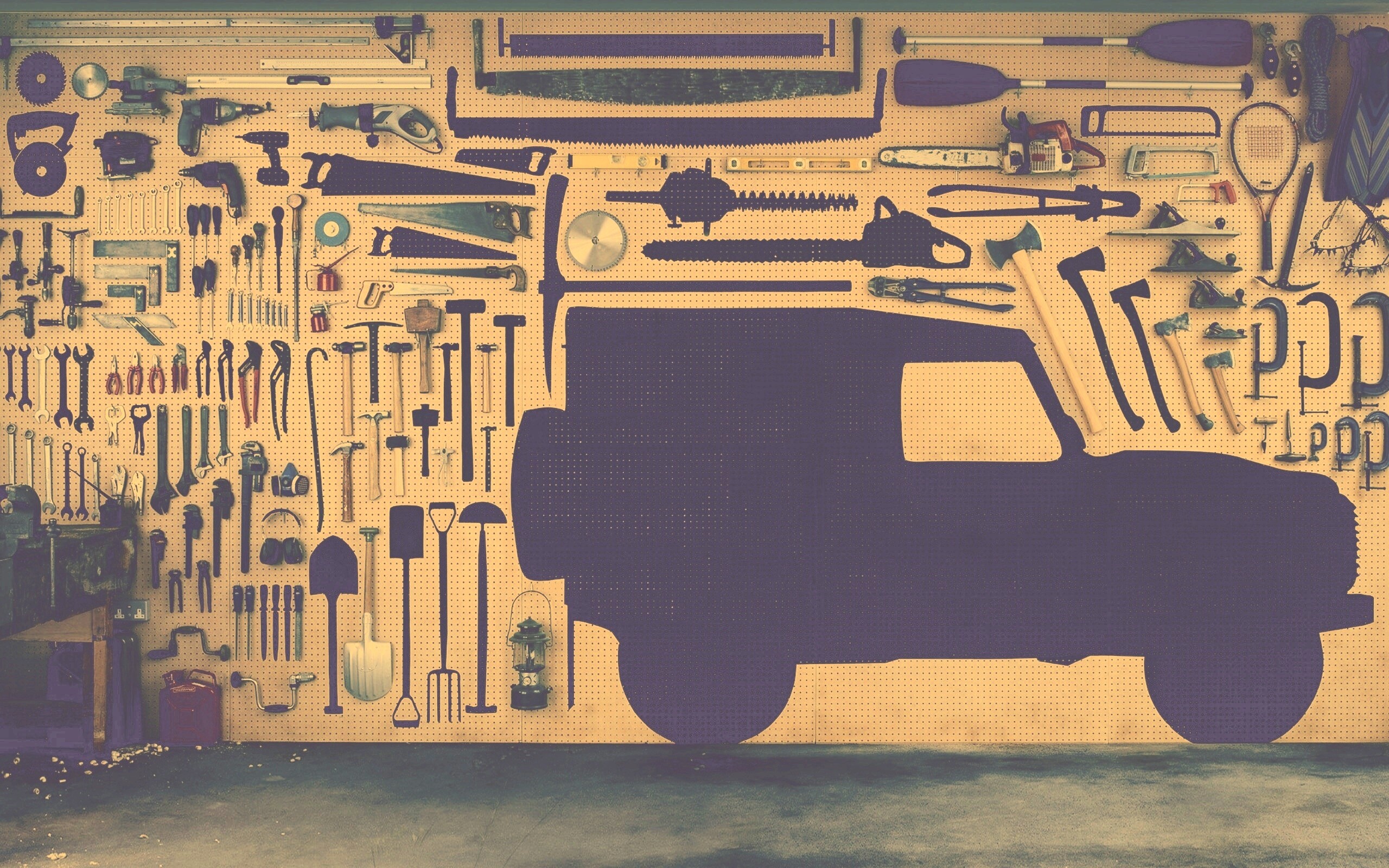 Типичный гараж обои