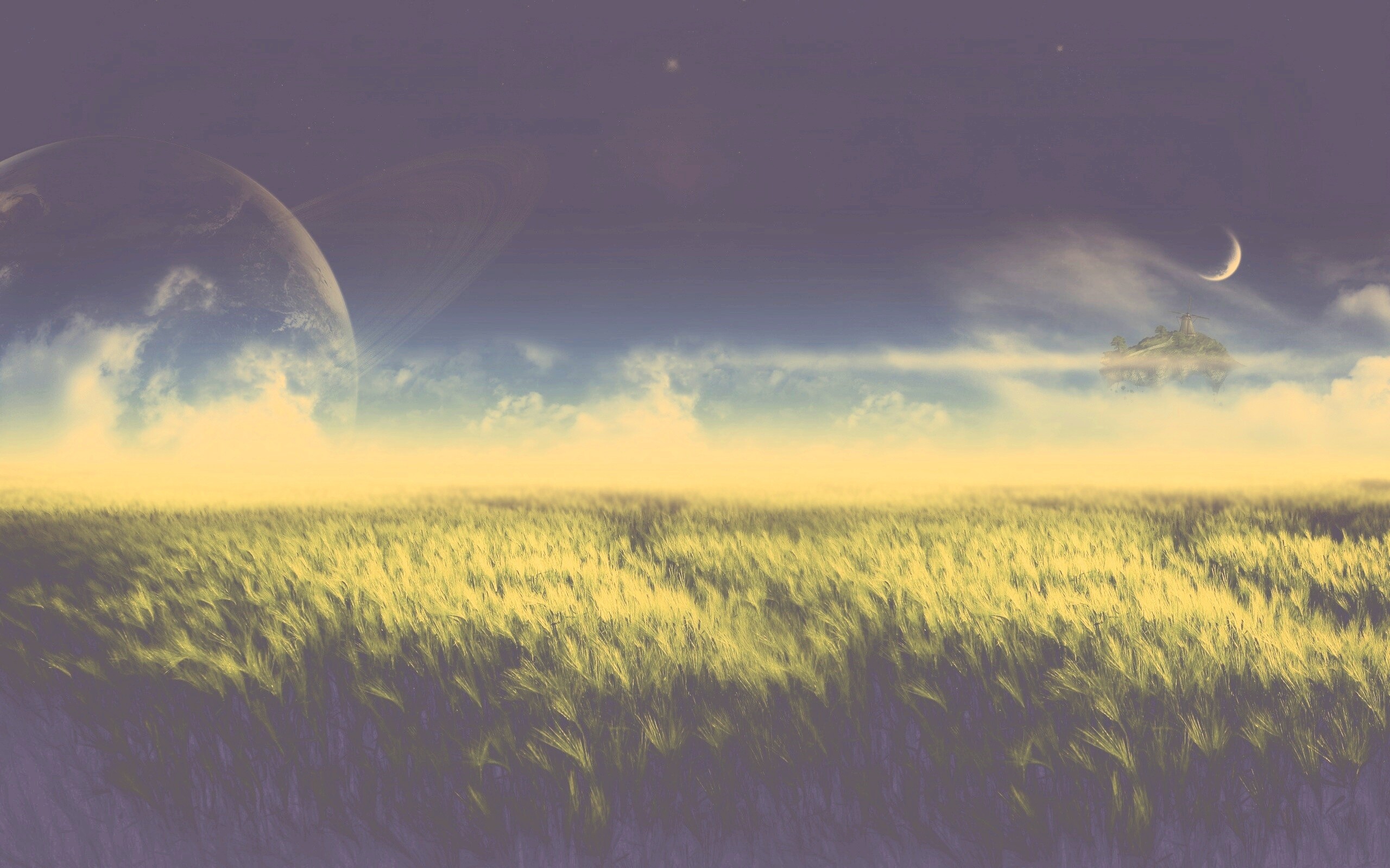 Луг на другой планете обои