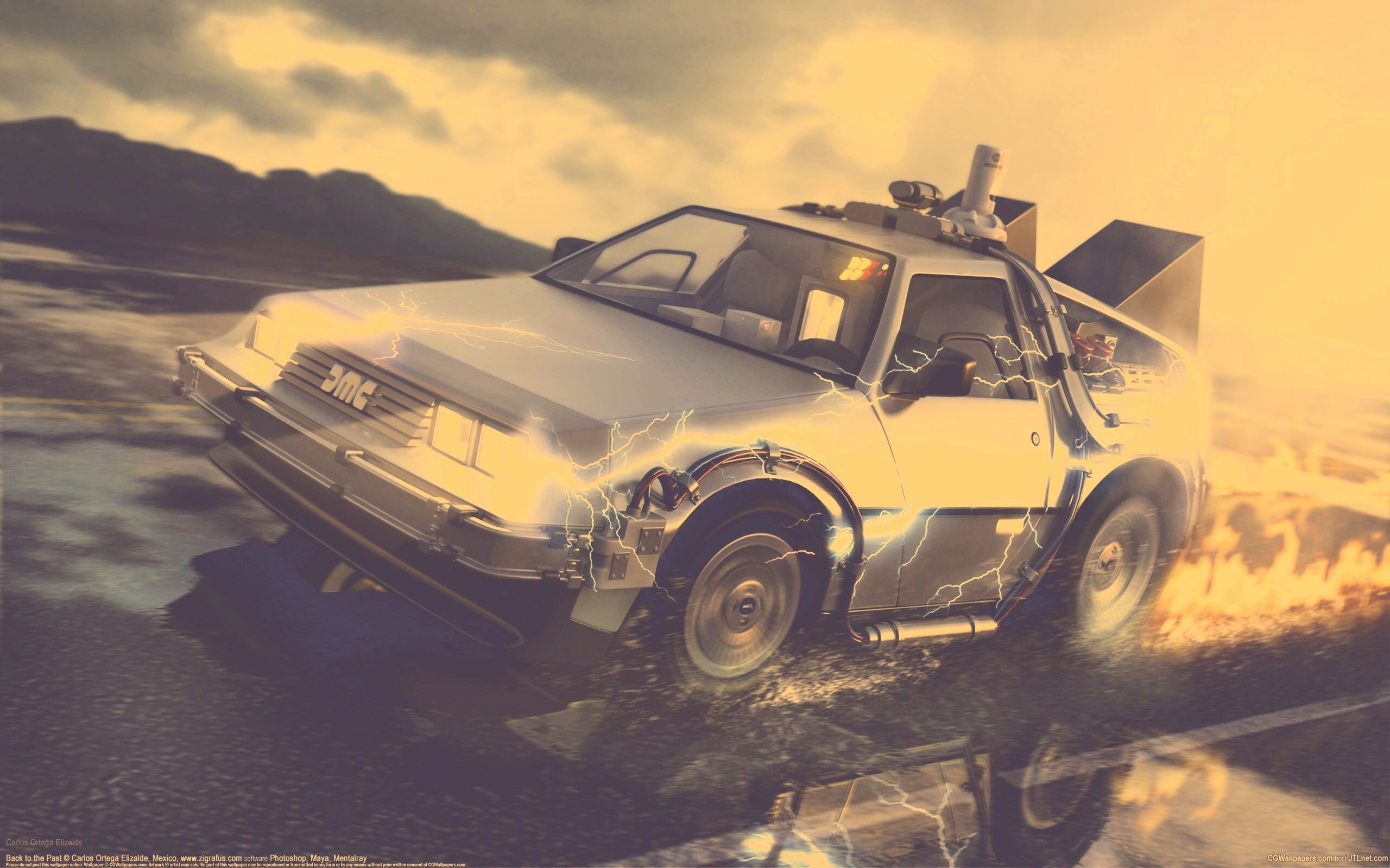 Машина времени обои