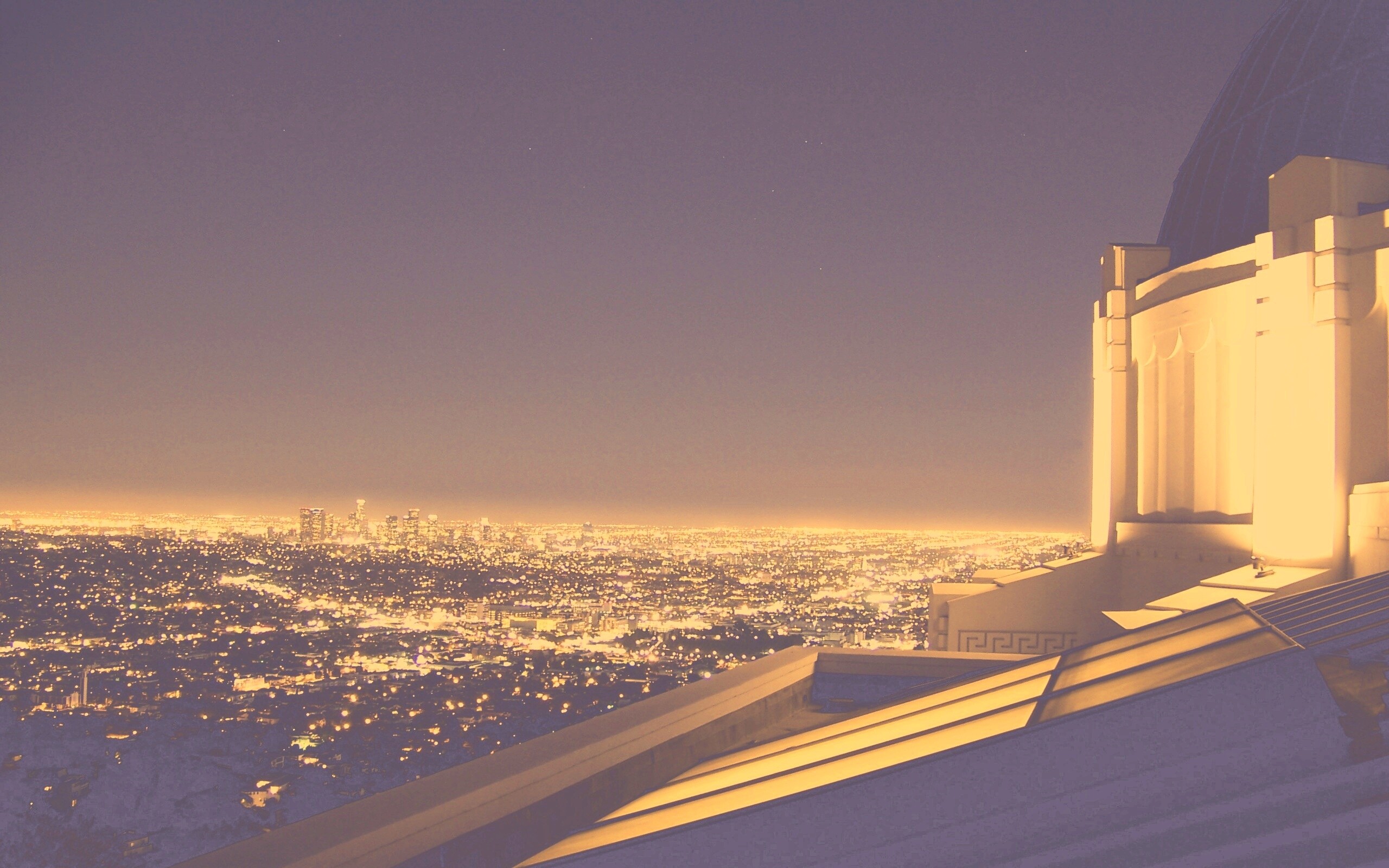 Вид на город обои