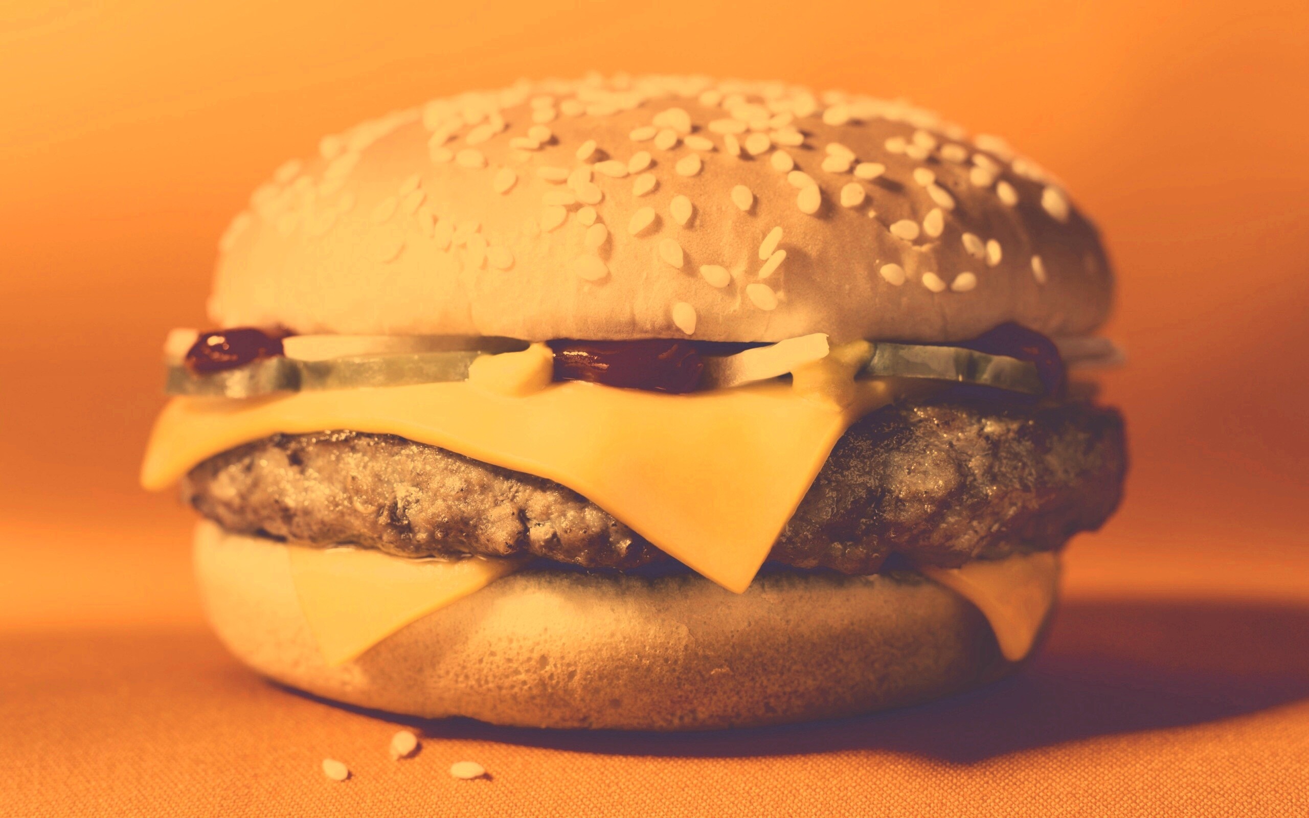 Сочный чизбургер обои
