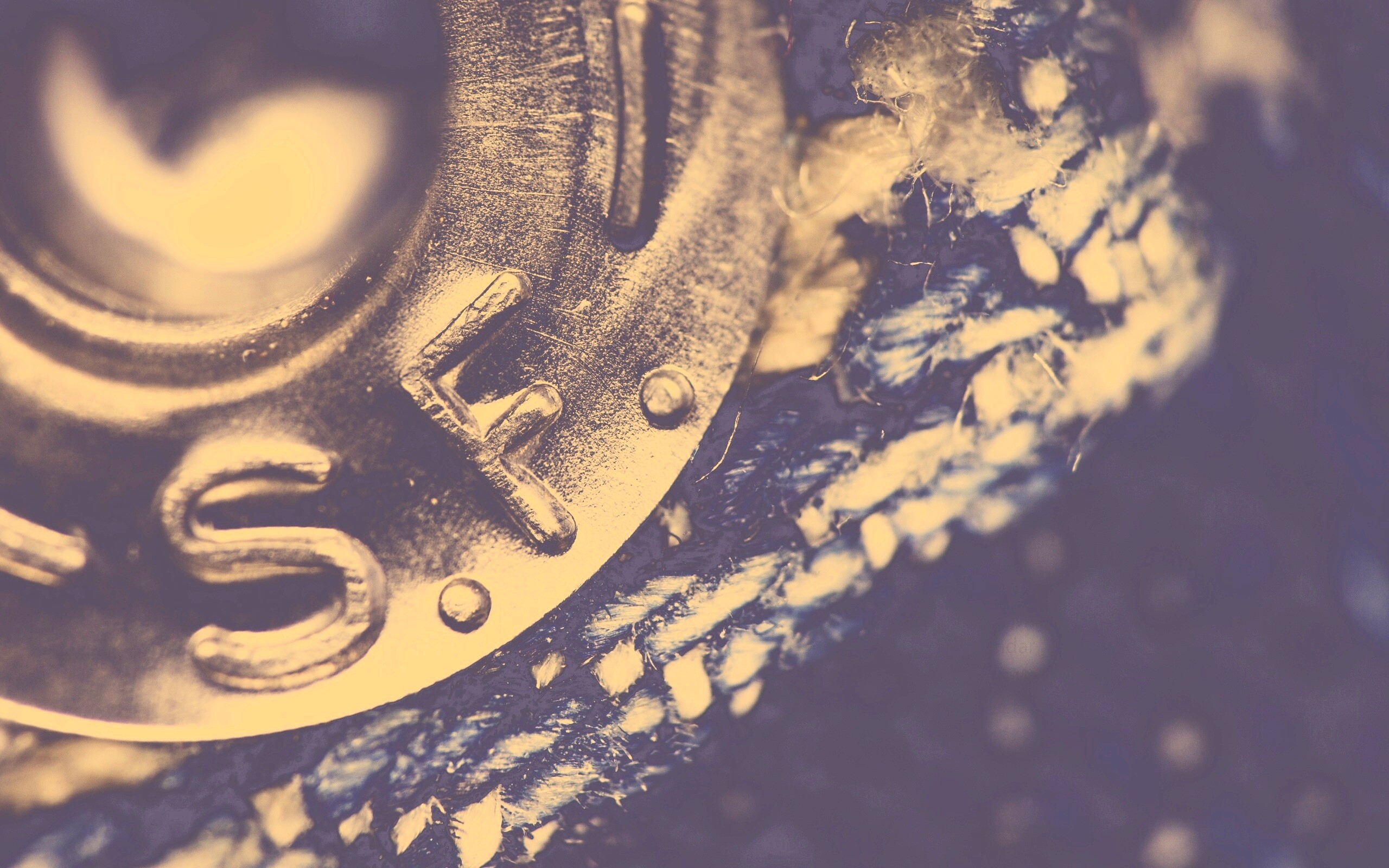 Заклепка на джинсах в макро обои