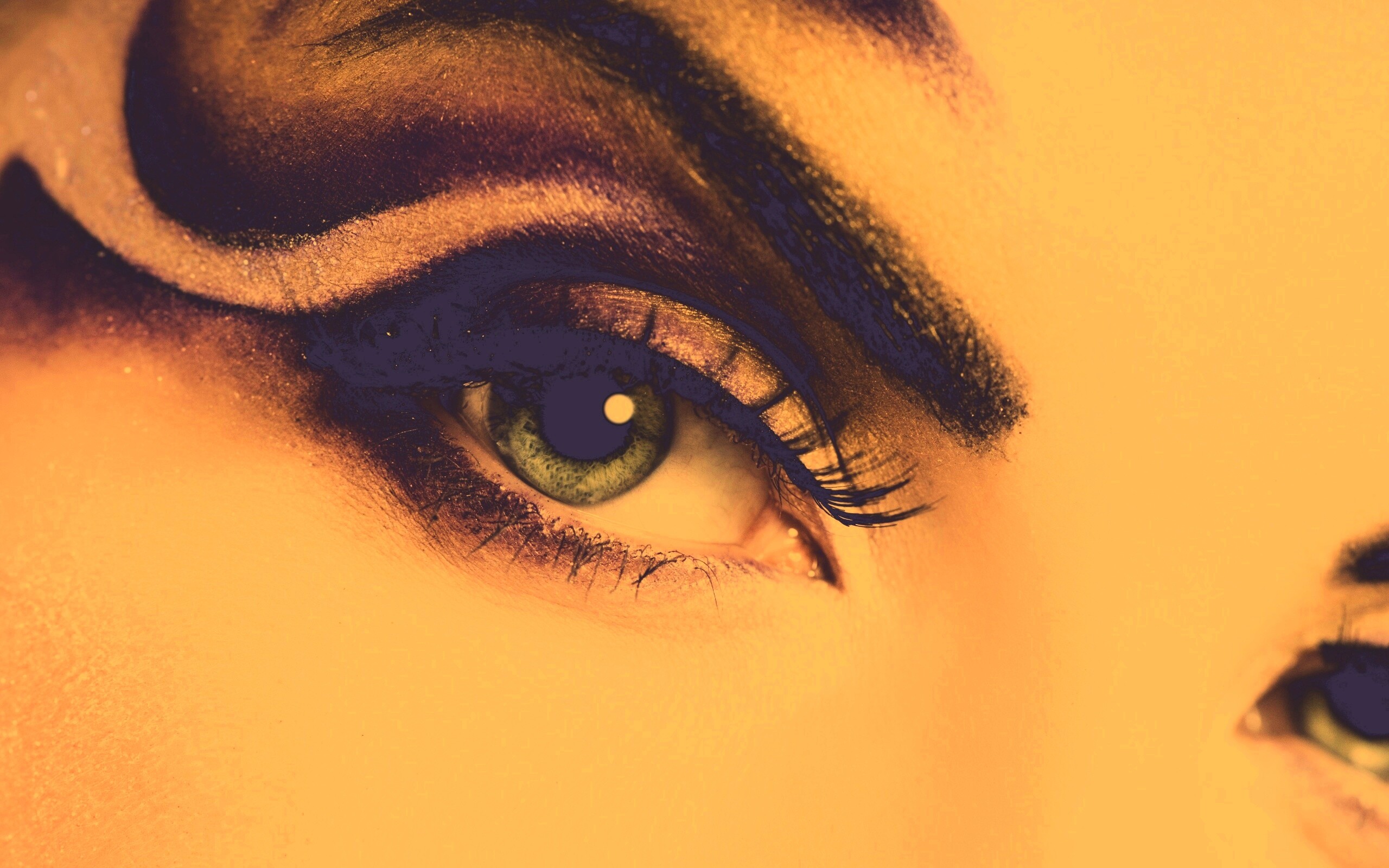 Красивый макияж для глаз обои