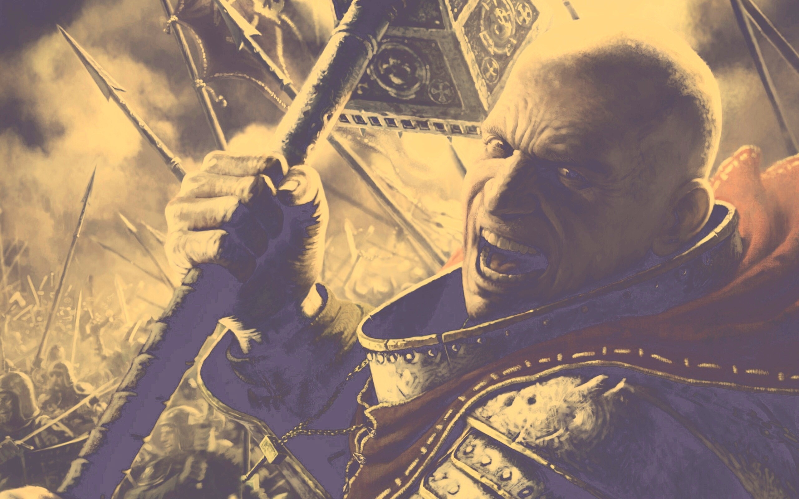 Воин с боевым молотом обои