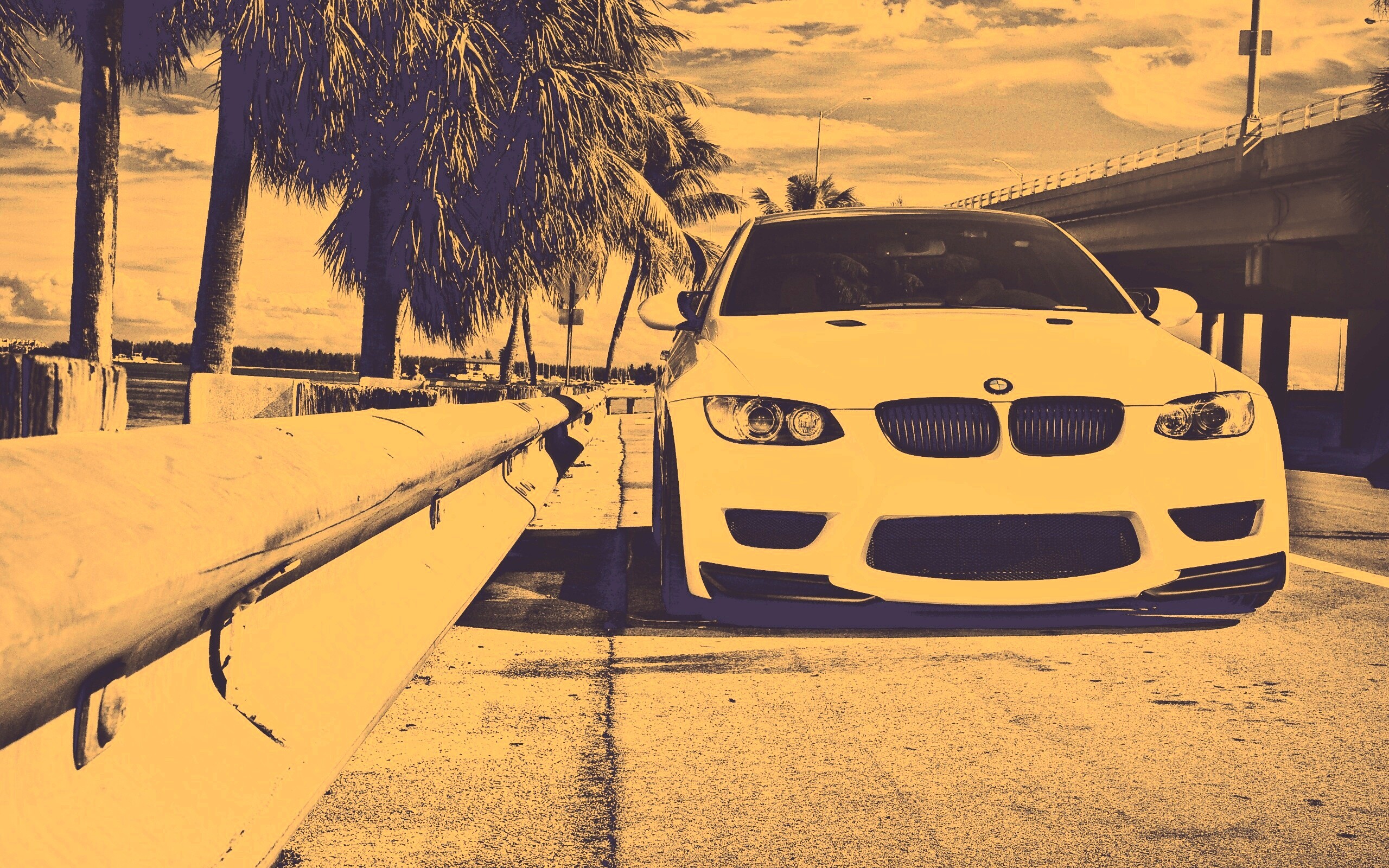 BMW в тропиках обои