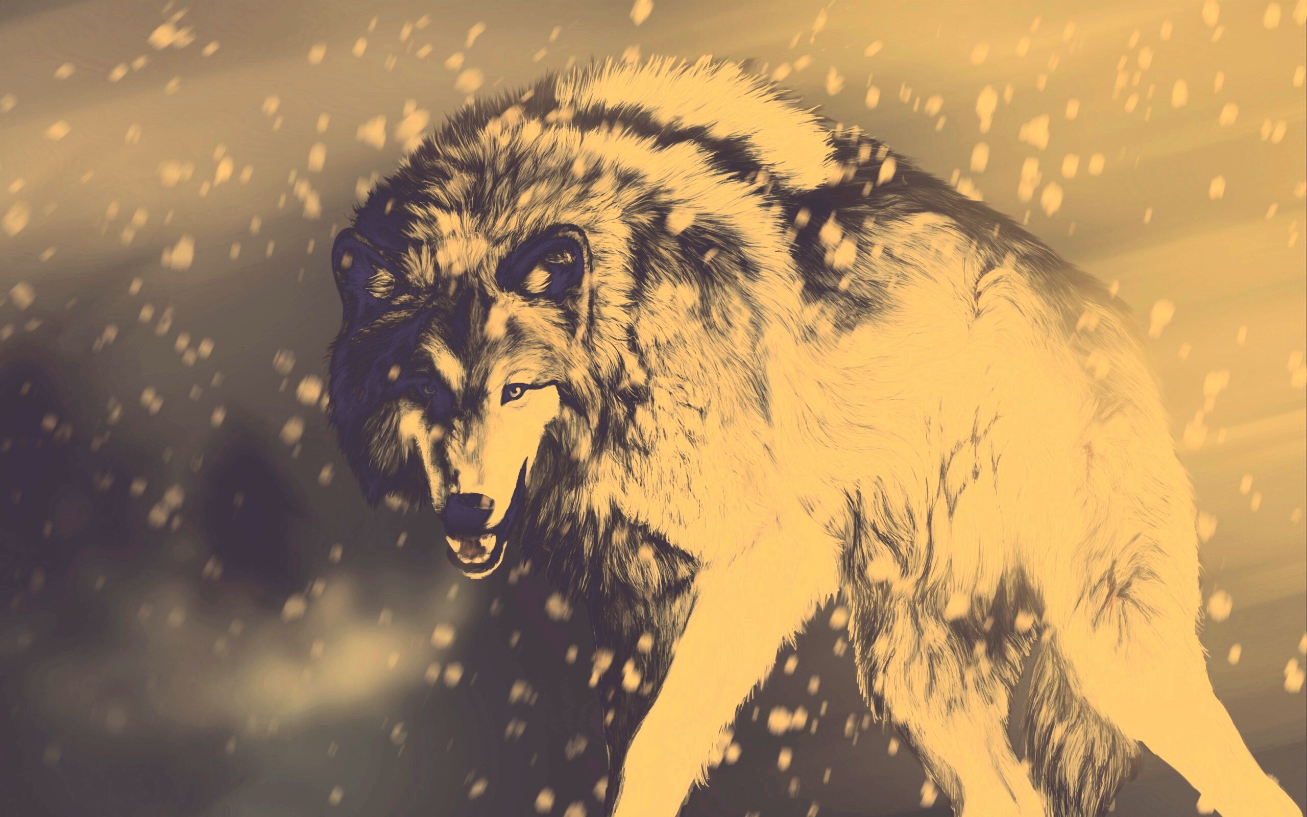 Охота на волка обои