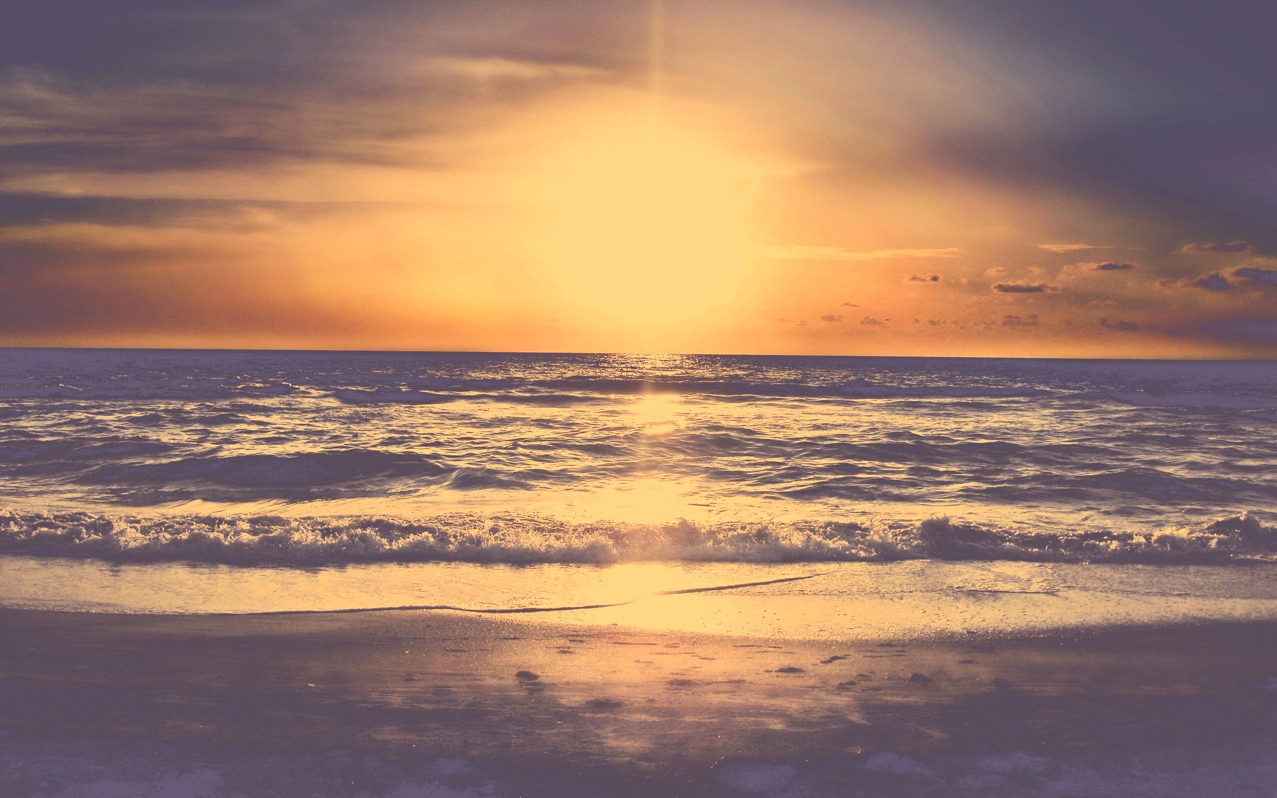 Морской закат обои
