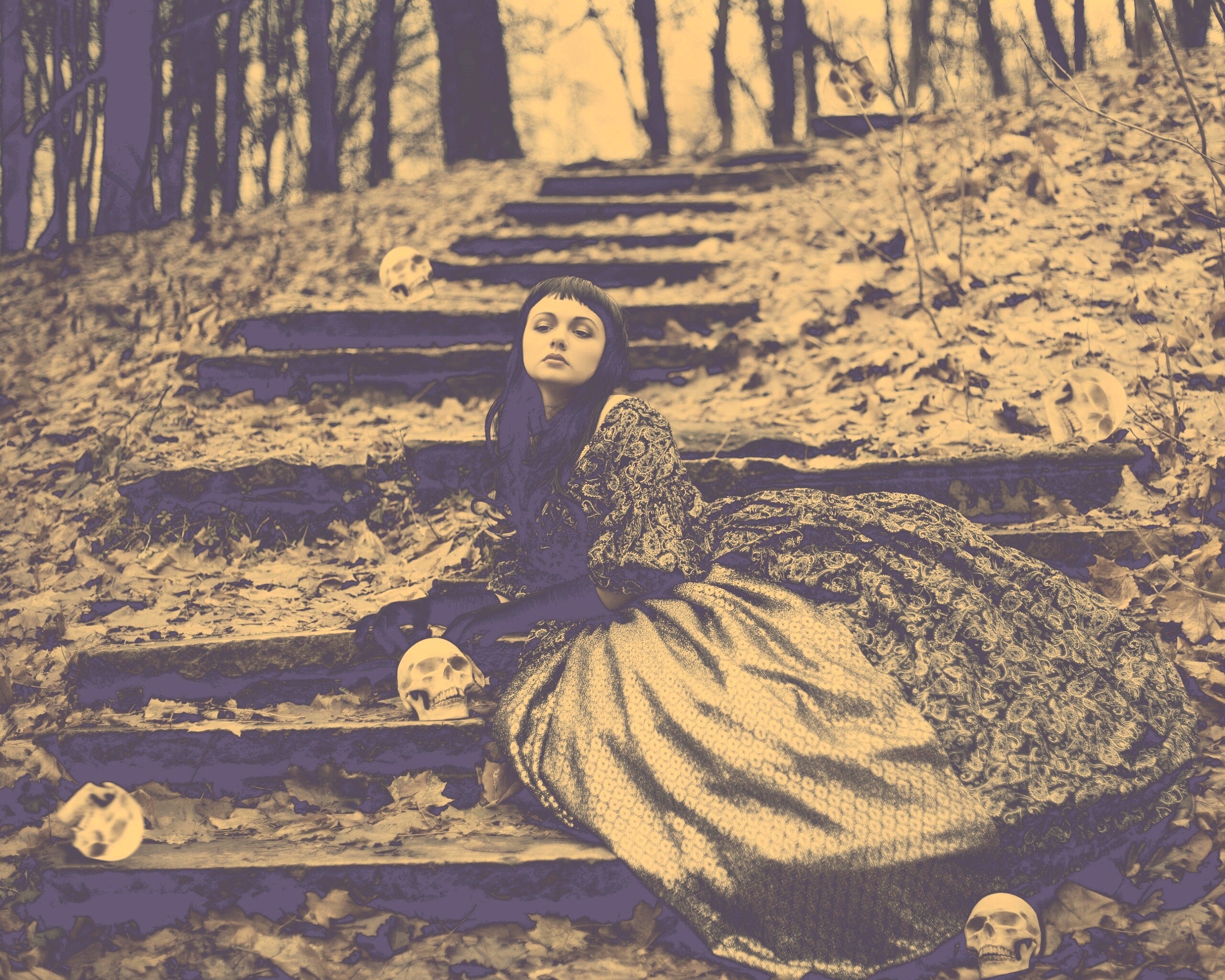 Среди черепов обои