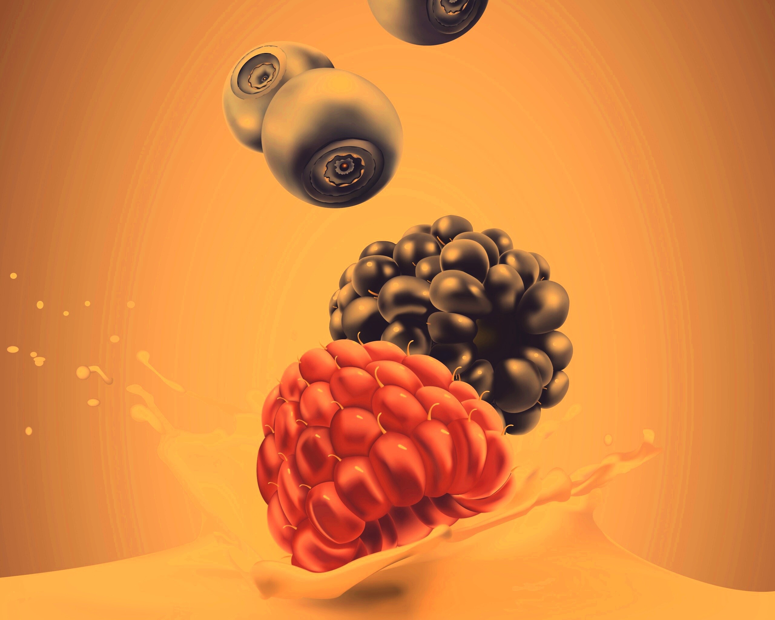 Векторные ягоды обои