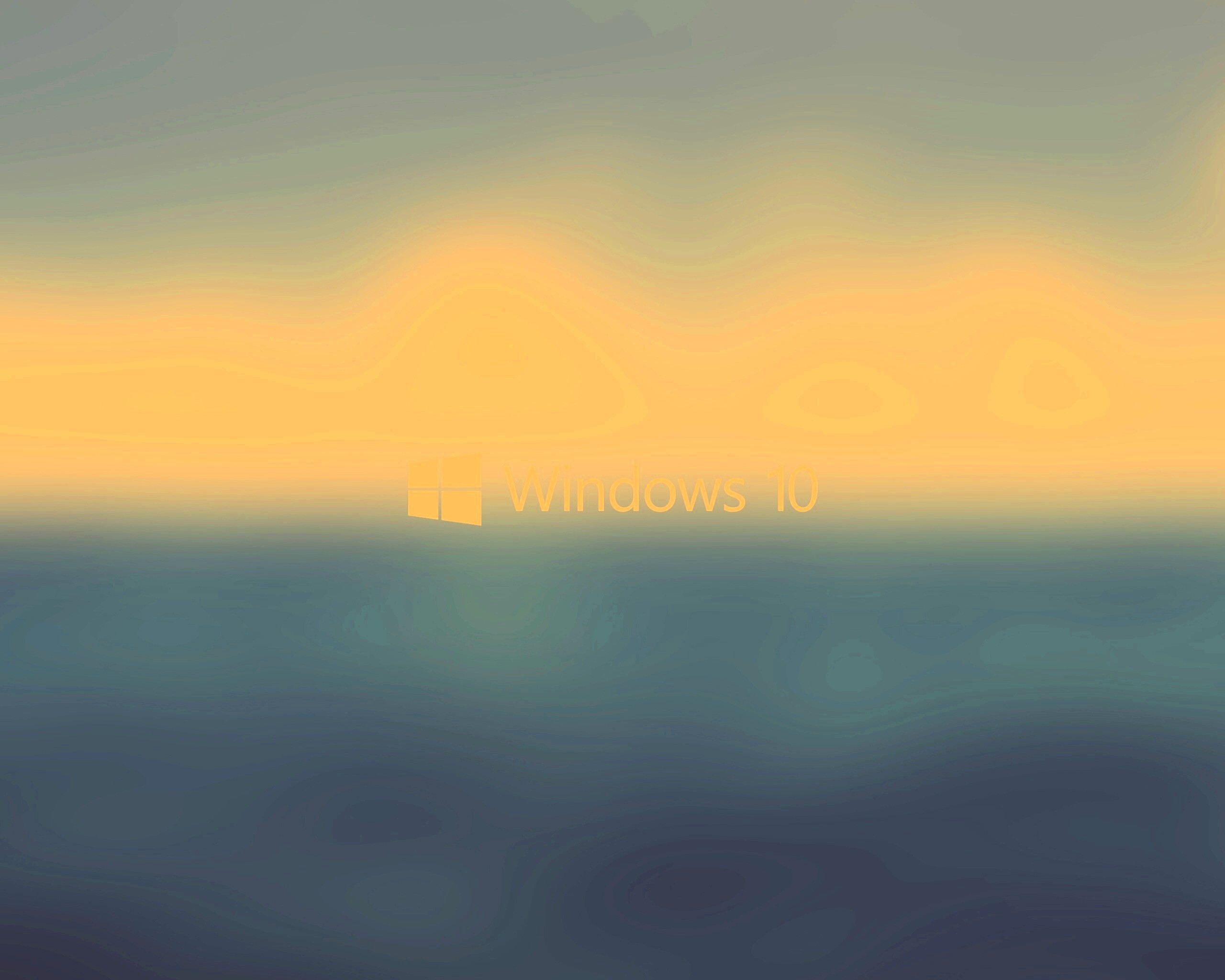 Windows 10 на синем фоне обои