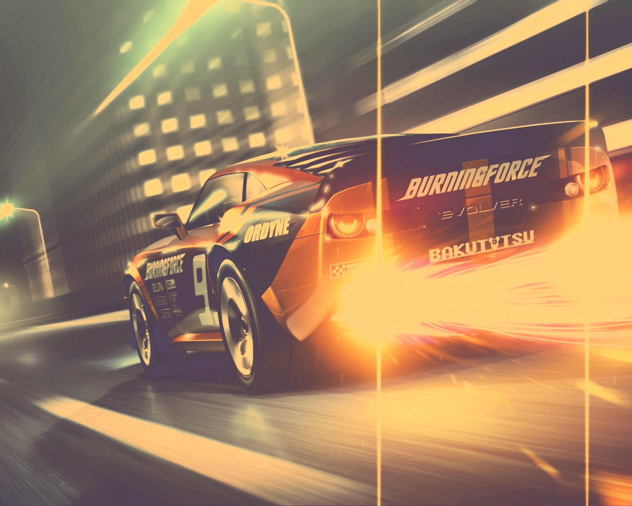 Ночное нитро обои