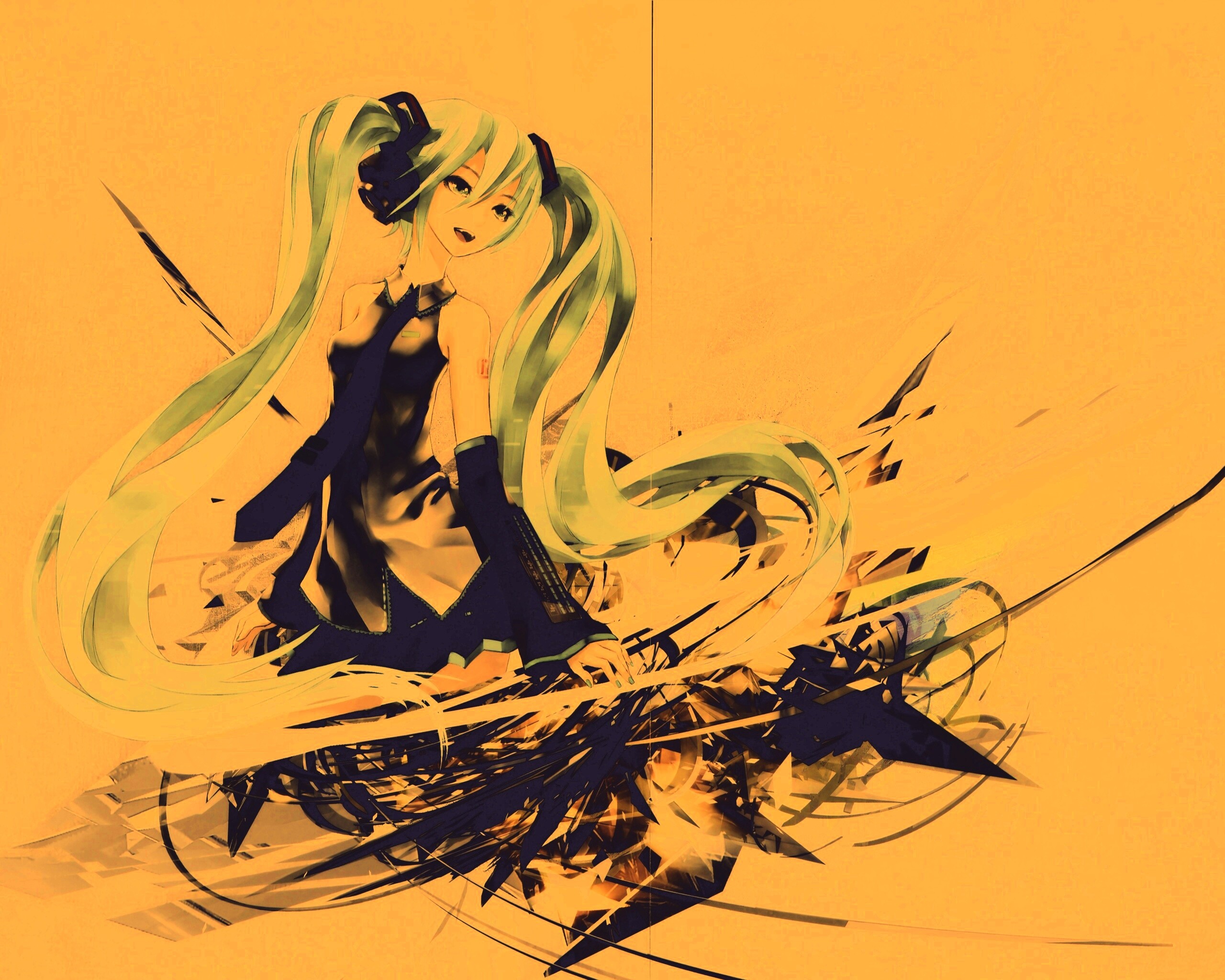 Арт с Хатсуне Мику обои