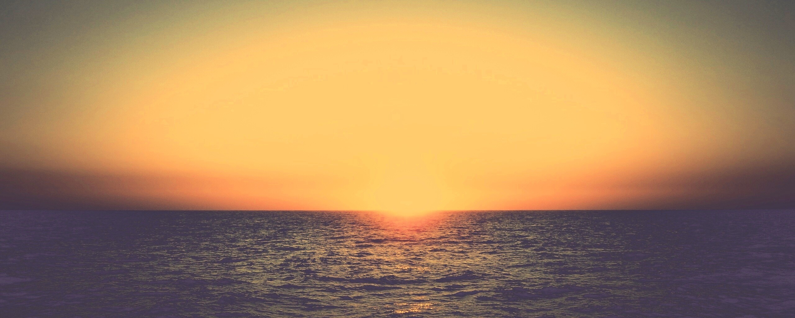 Заходящее солнце обои