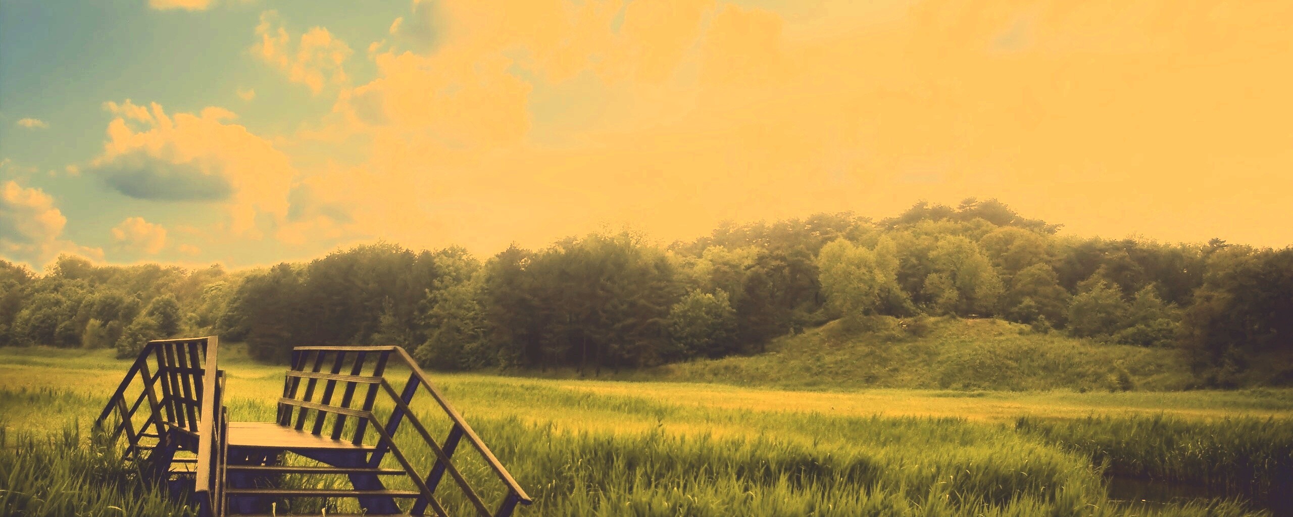 Мостик обои