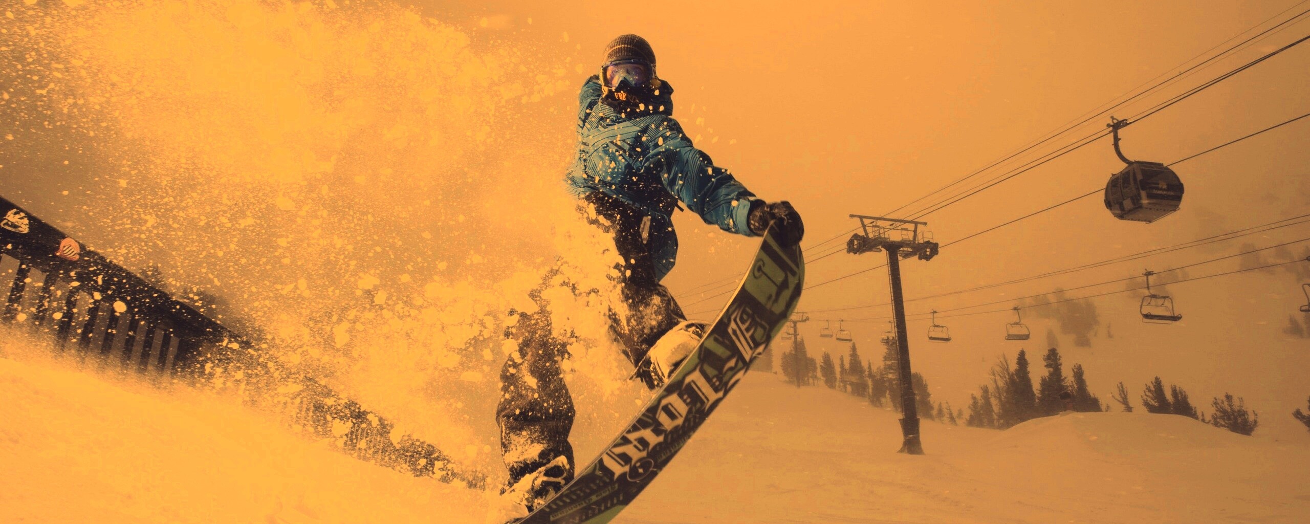 Сноубордист обои