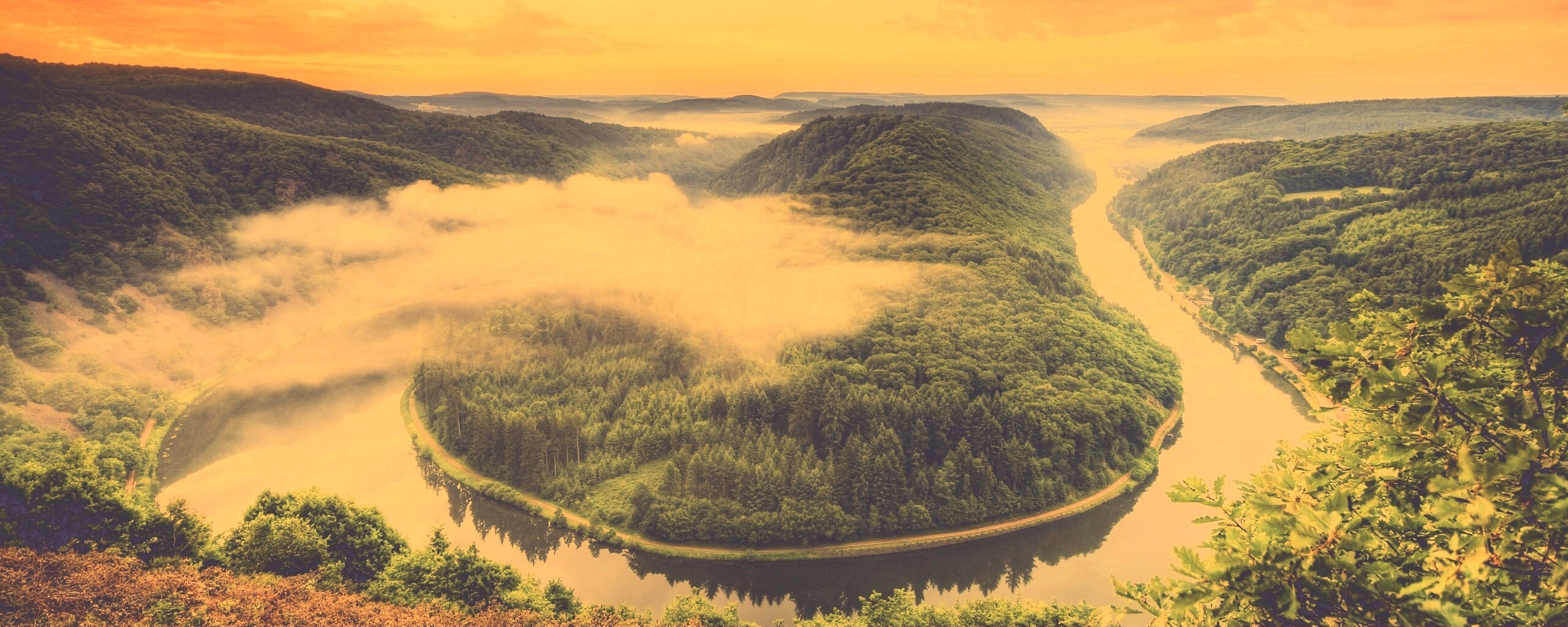 Кривая река обои