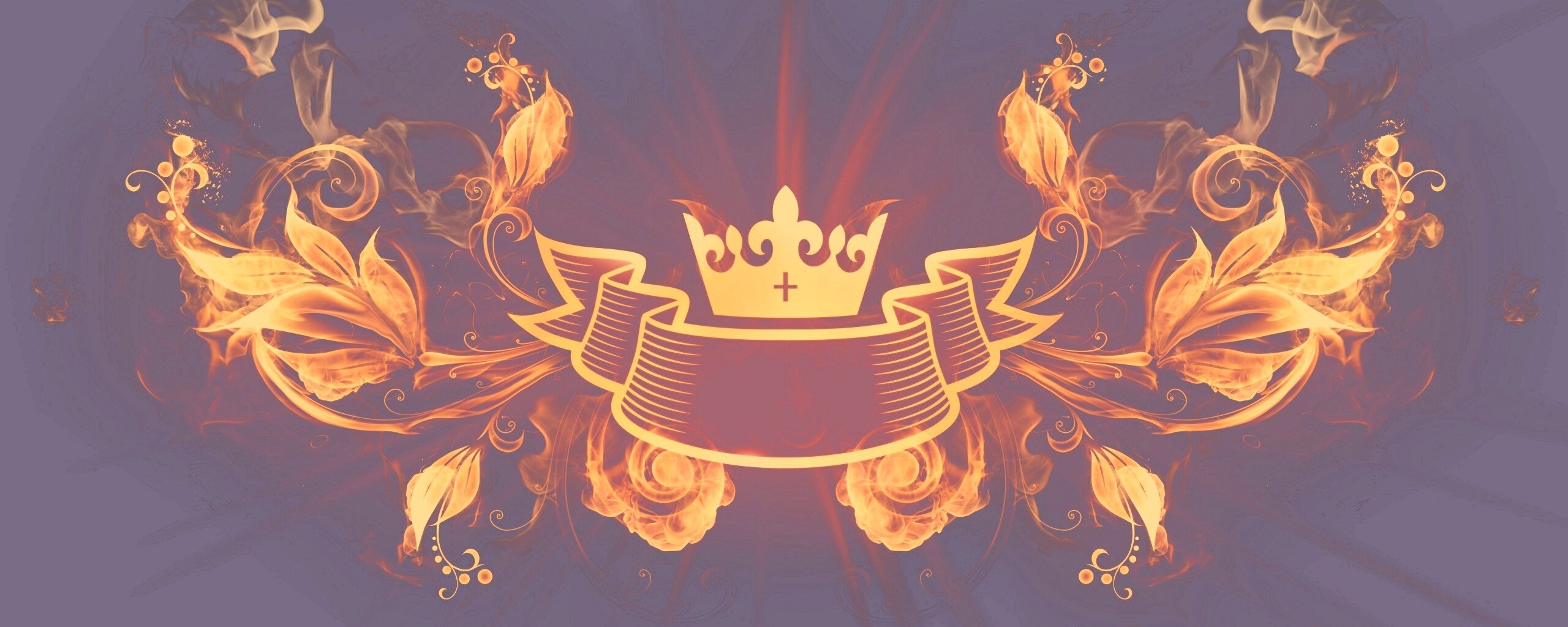 Пламенные цветы обои