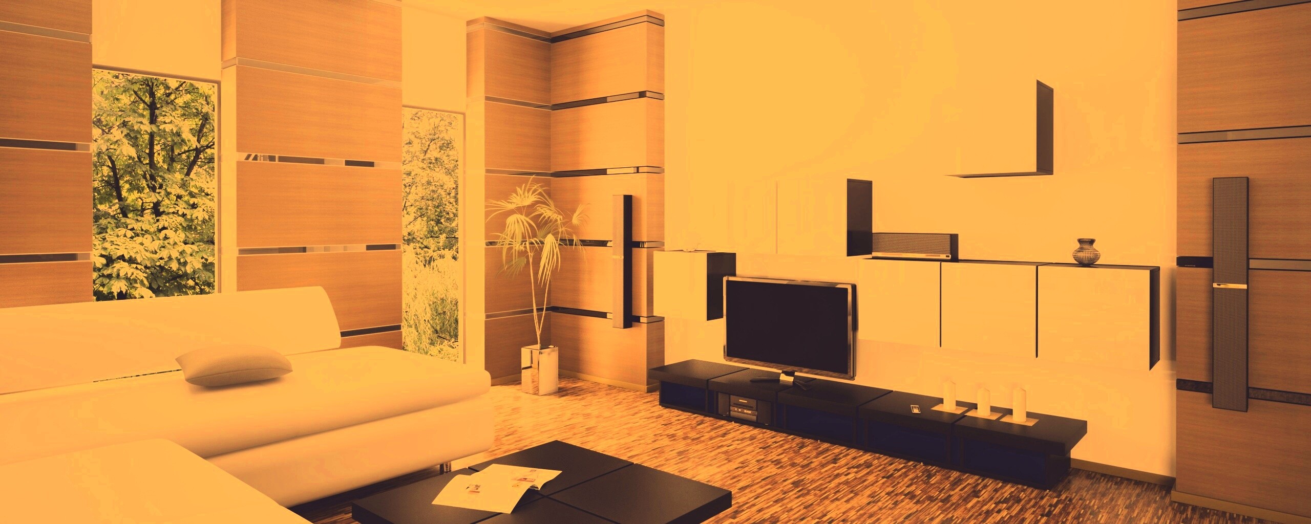 Дизайн гостиной обои