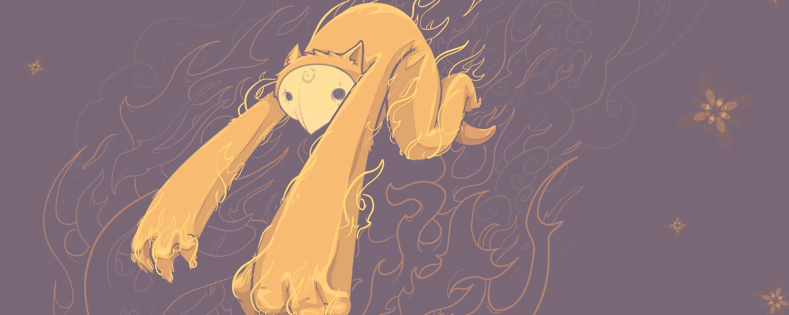 Огненный монстр обои