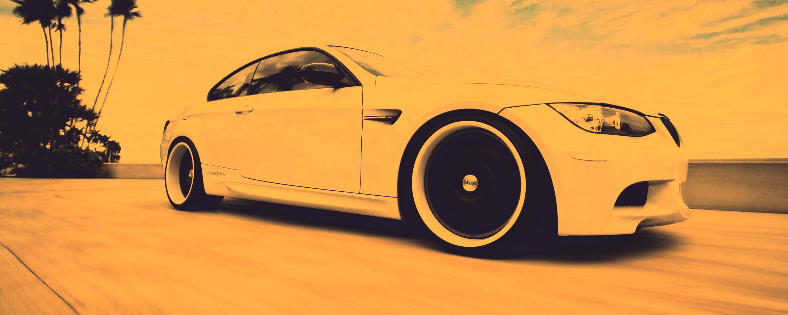 Белый БМВ обои