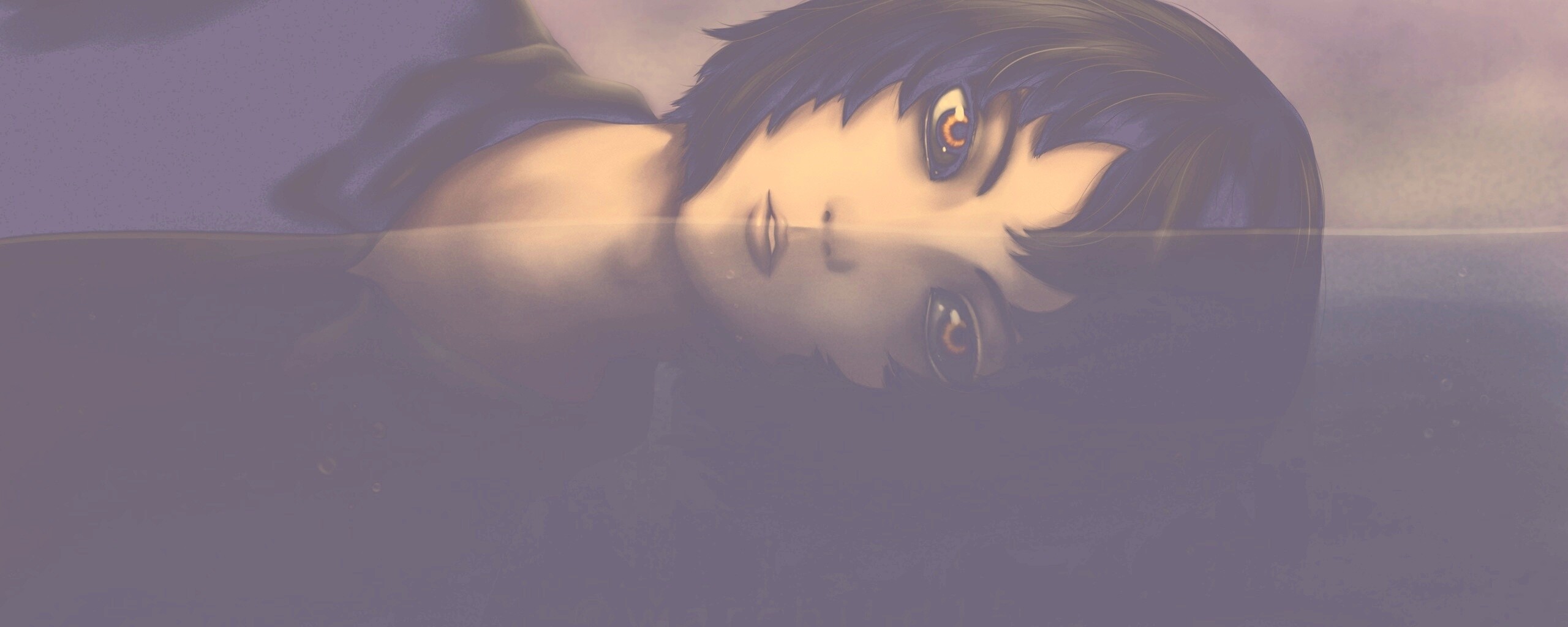 Девочка в воде обои