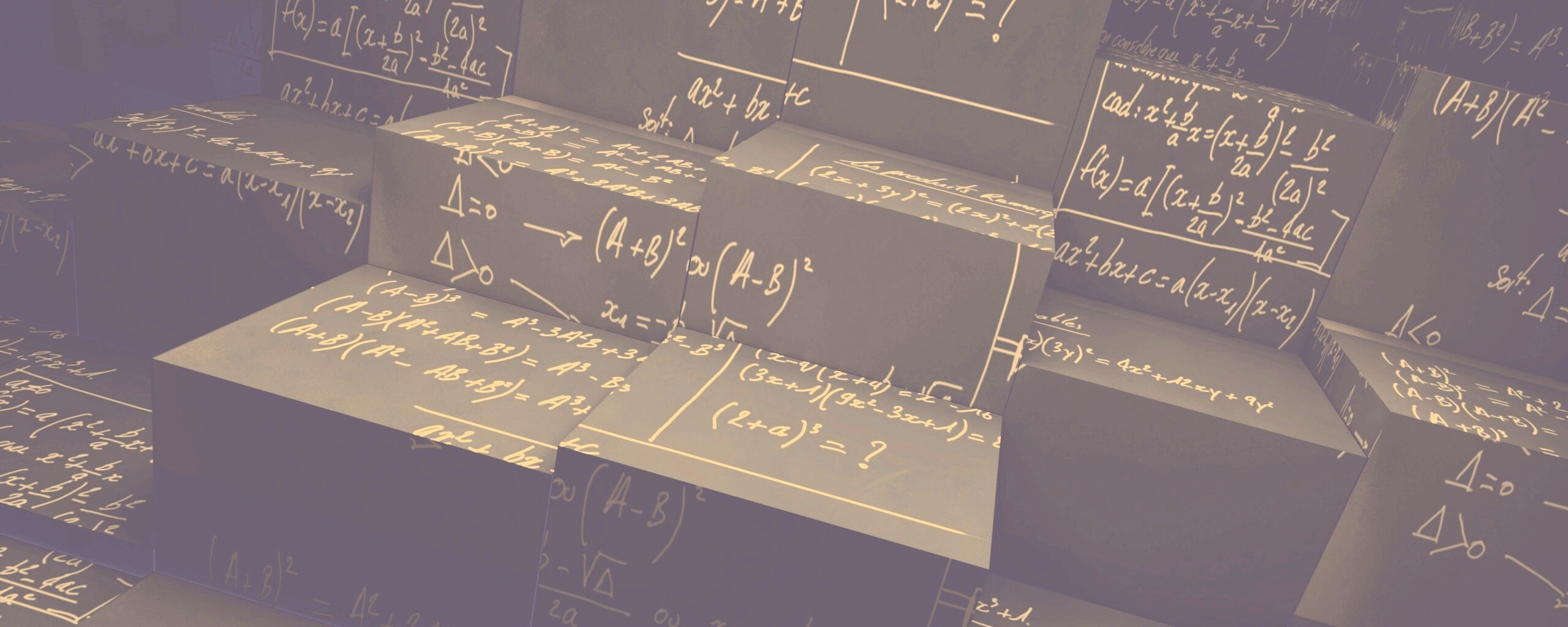 Черные кубы в уравнениях обои