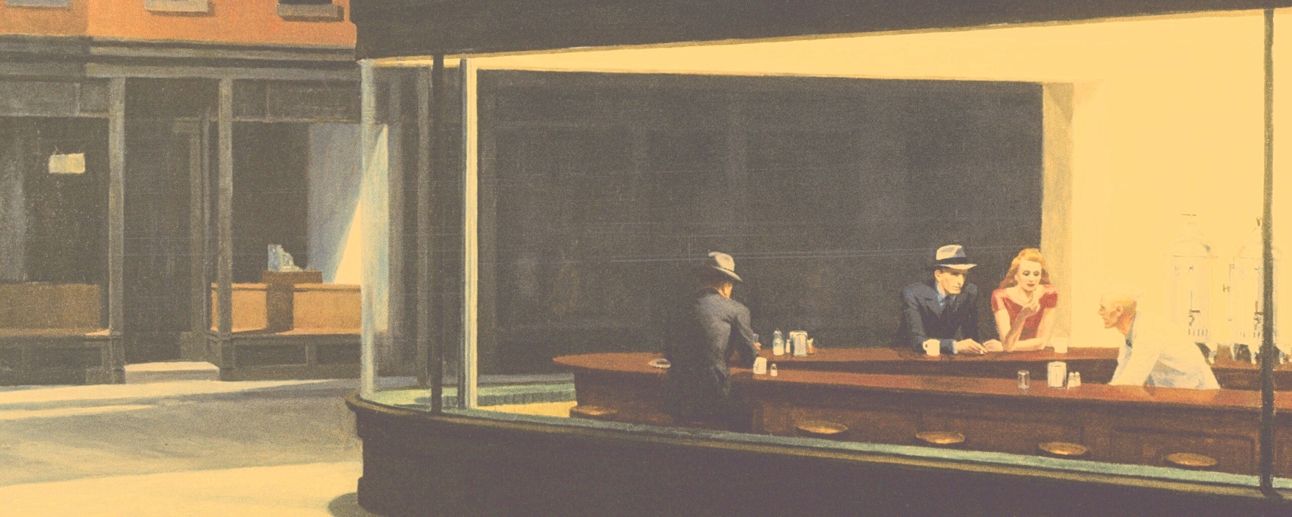 Ночное кафе обои