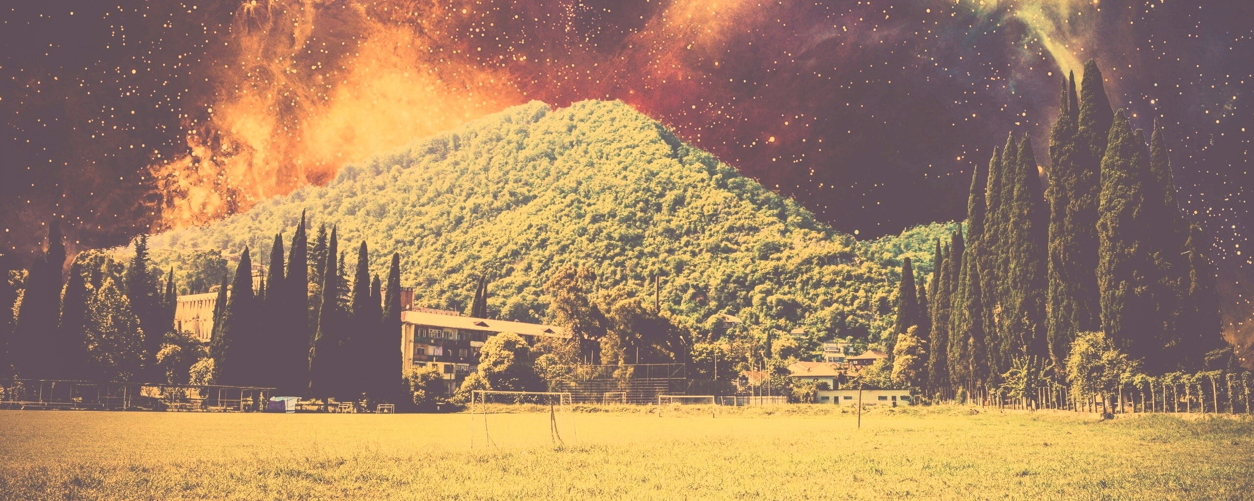 Под удивительным небом обои