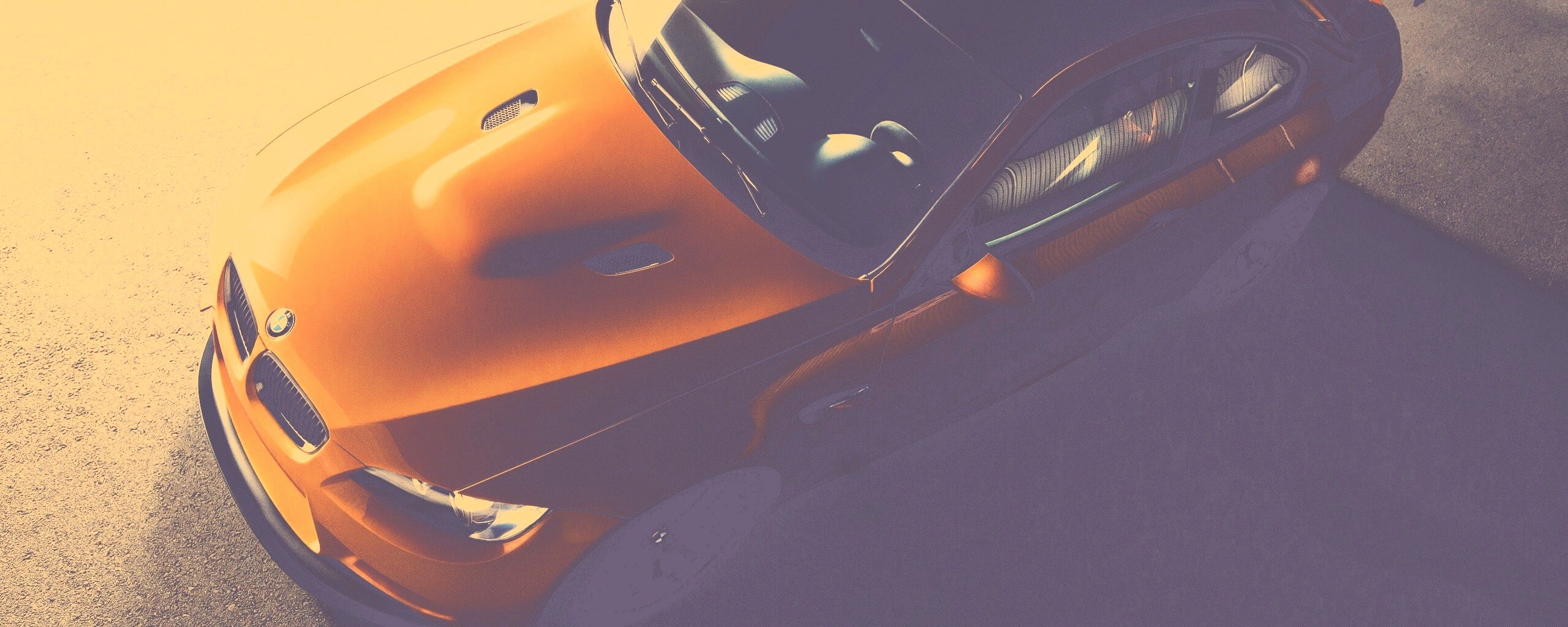 Оранжевый BMW обои