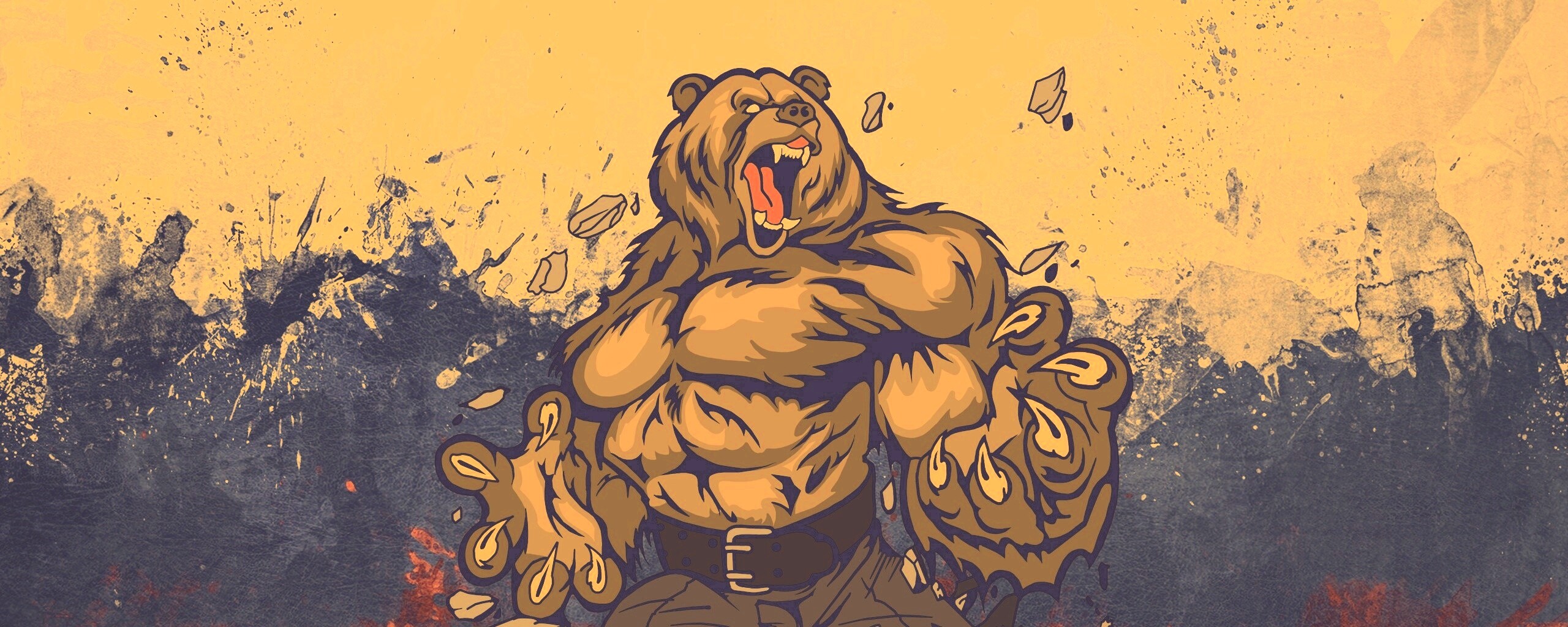 Русский патриотический медведь обои