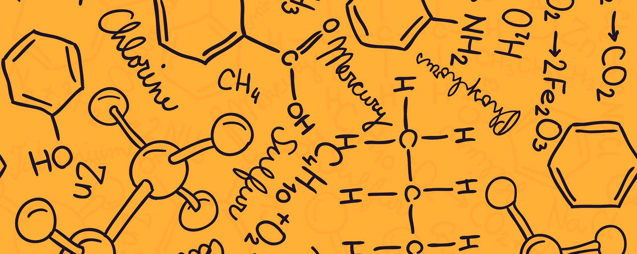 Химические формулы обои