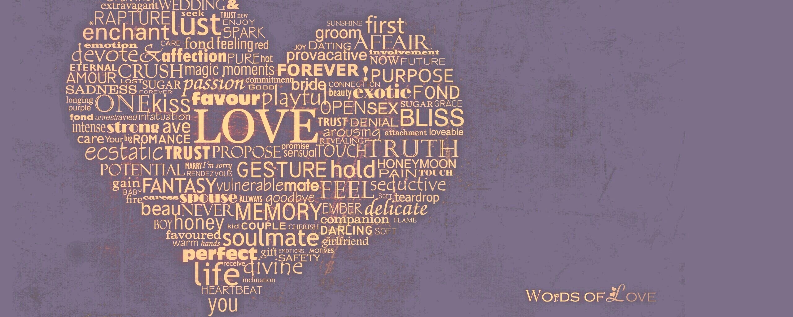 Слова любви обои