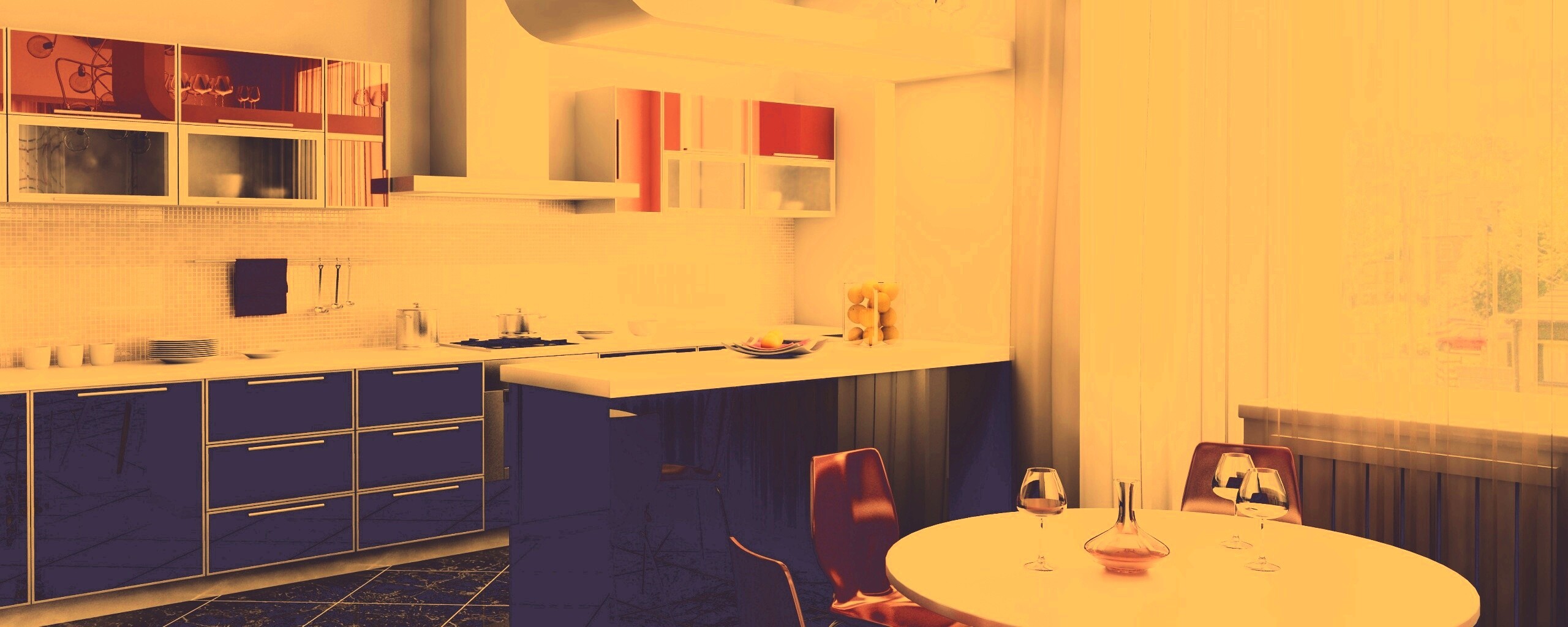 Современная кухня обои