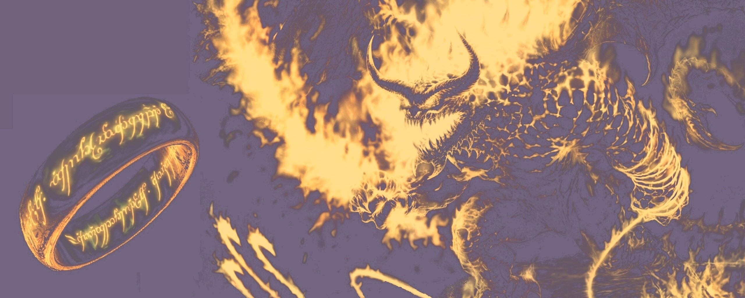 Балрог и Кольцо Всевластия обои