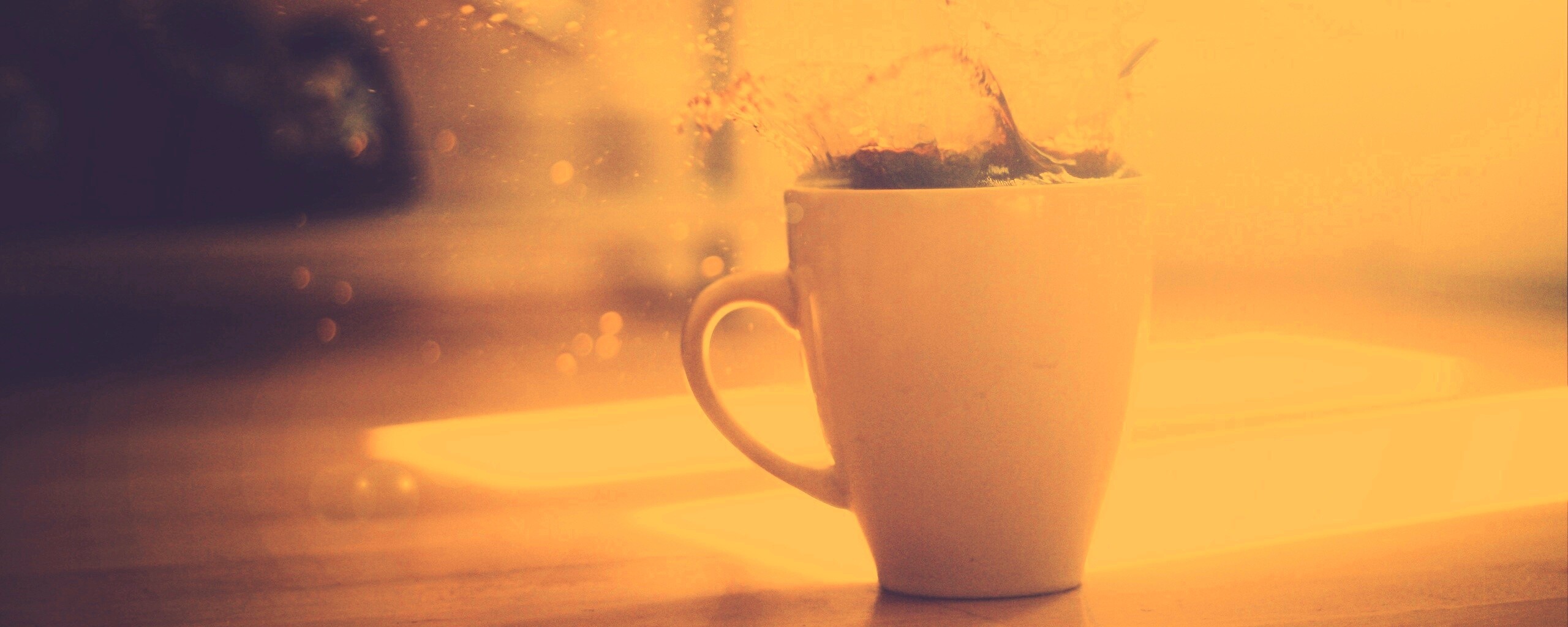 Кофейный всплеск обои