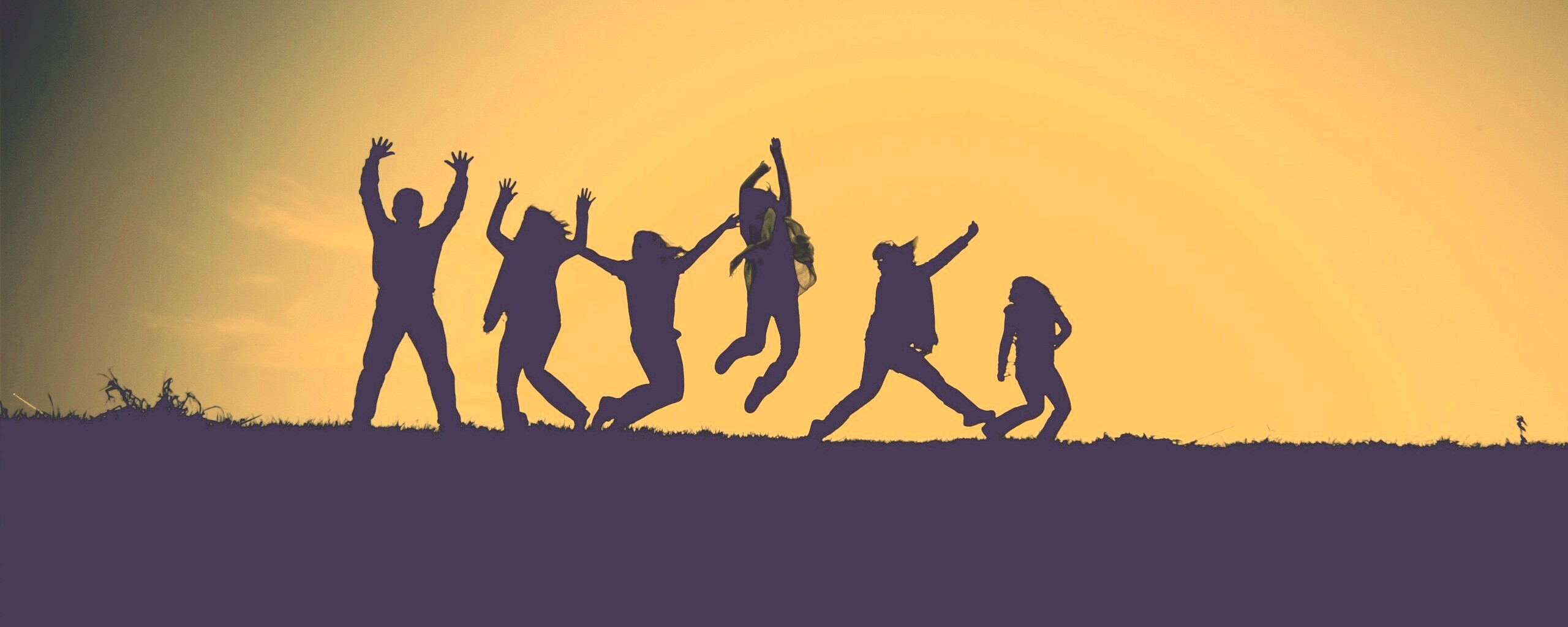 Силуэты людей обои