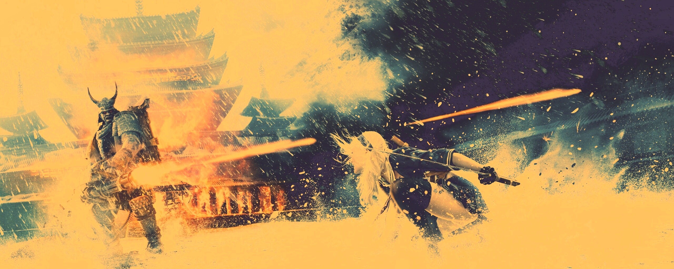 Куколка против самурая обои