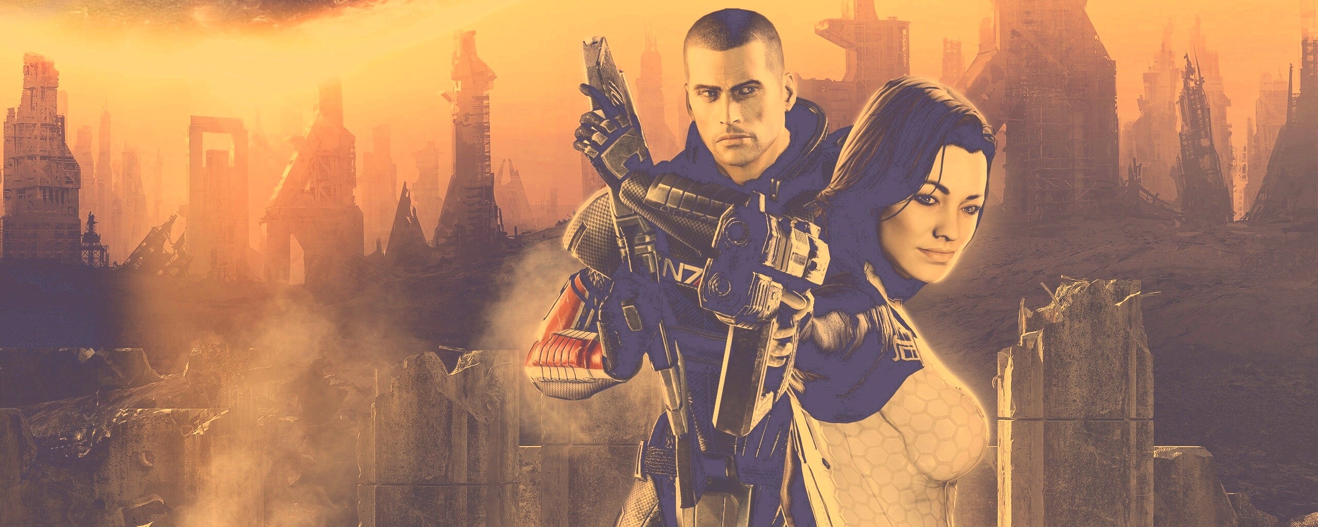 Шепард и Миранда обои