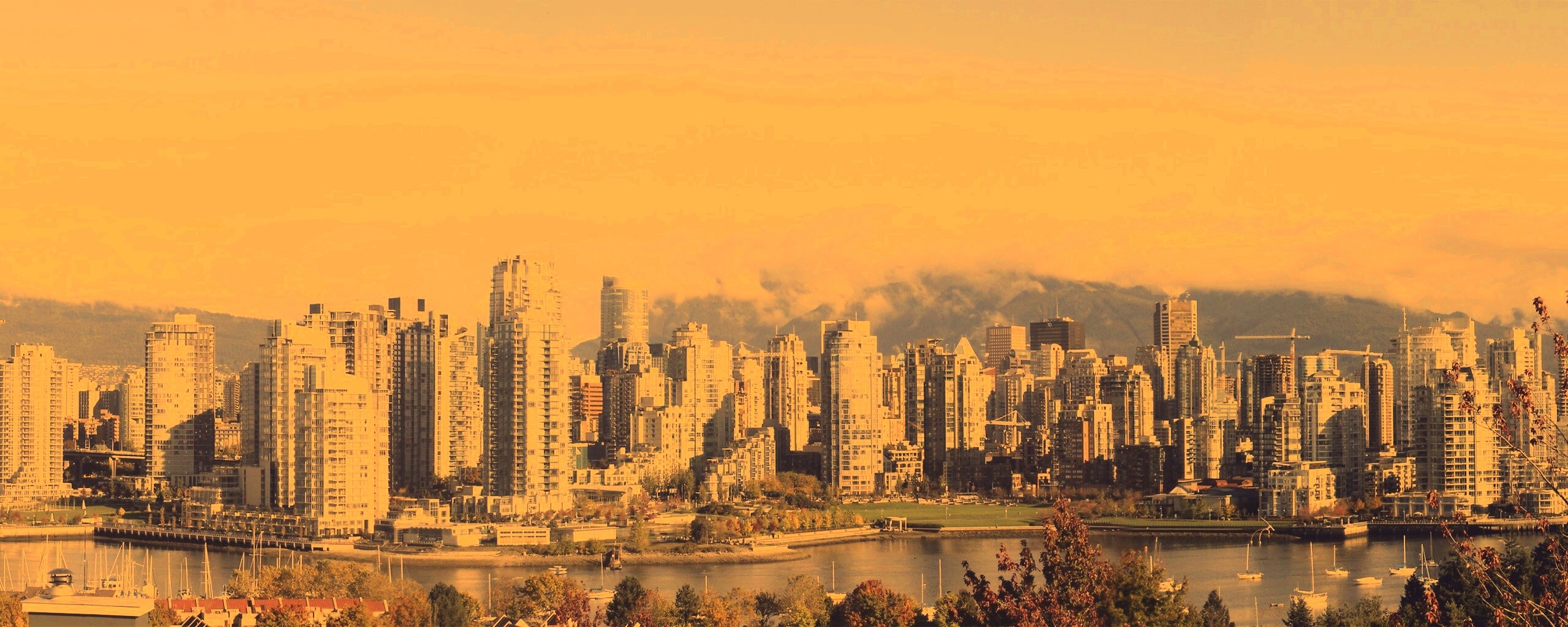 Панорама города обои