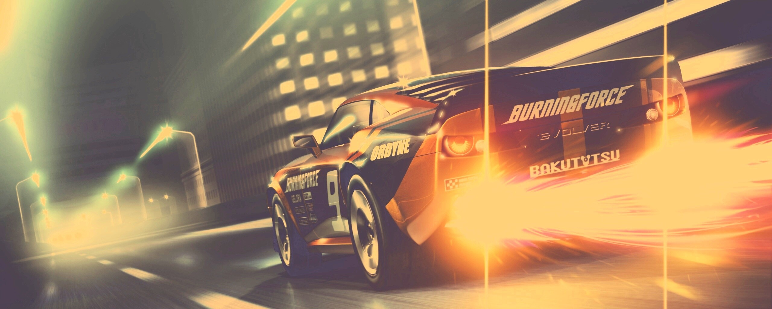 Ночное нитро обои