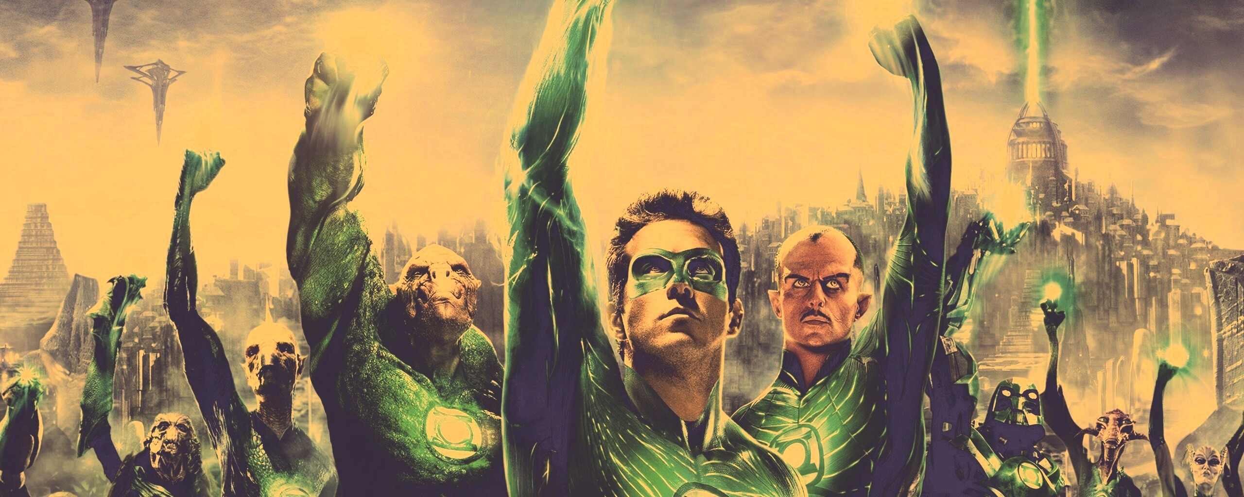 Зеленый фонарь обои