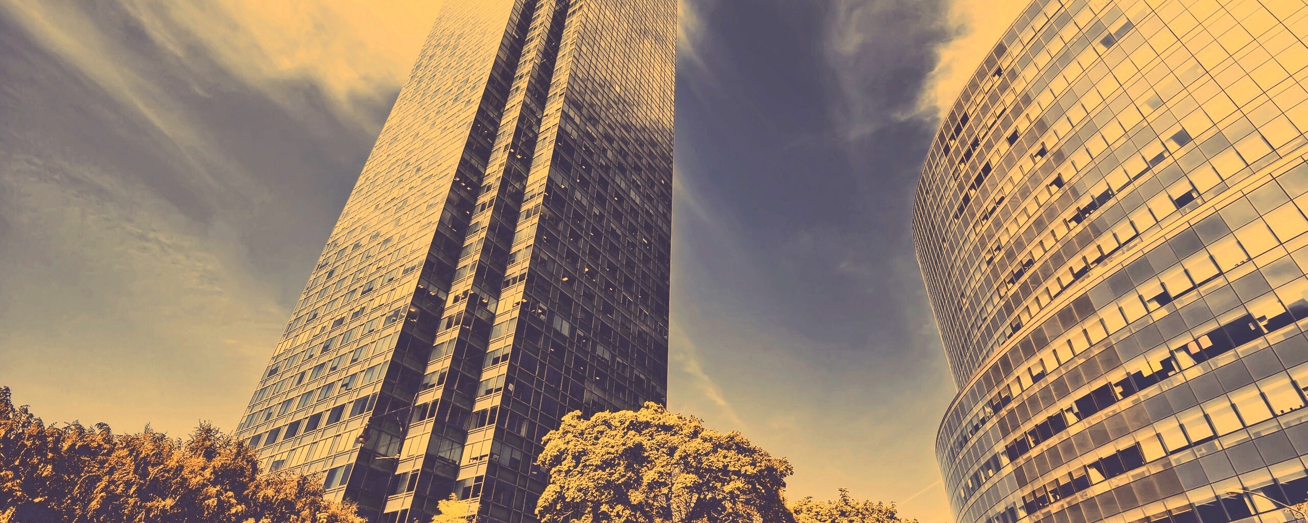 Осязательный Нью-Йорк с большими домами обои