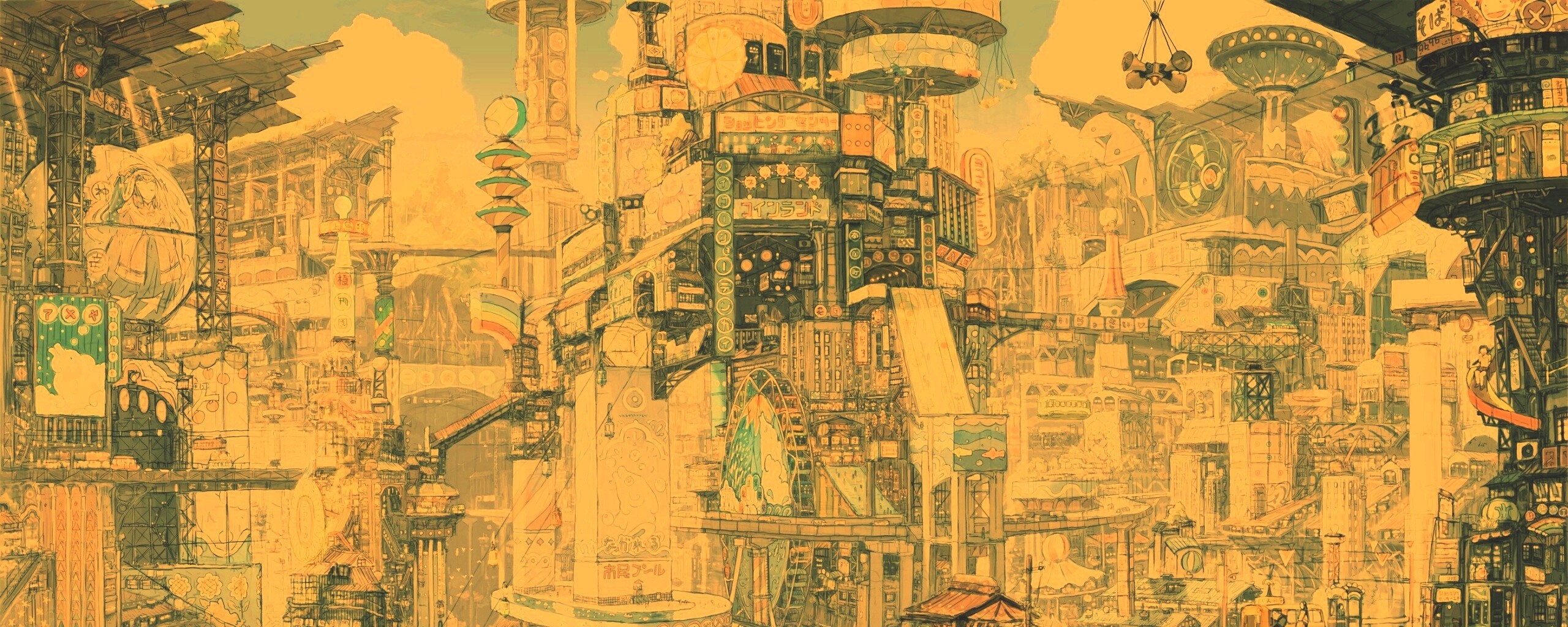 Город будущего обои