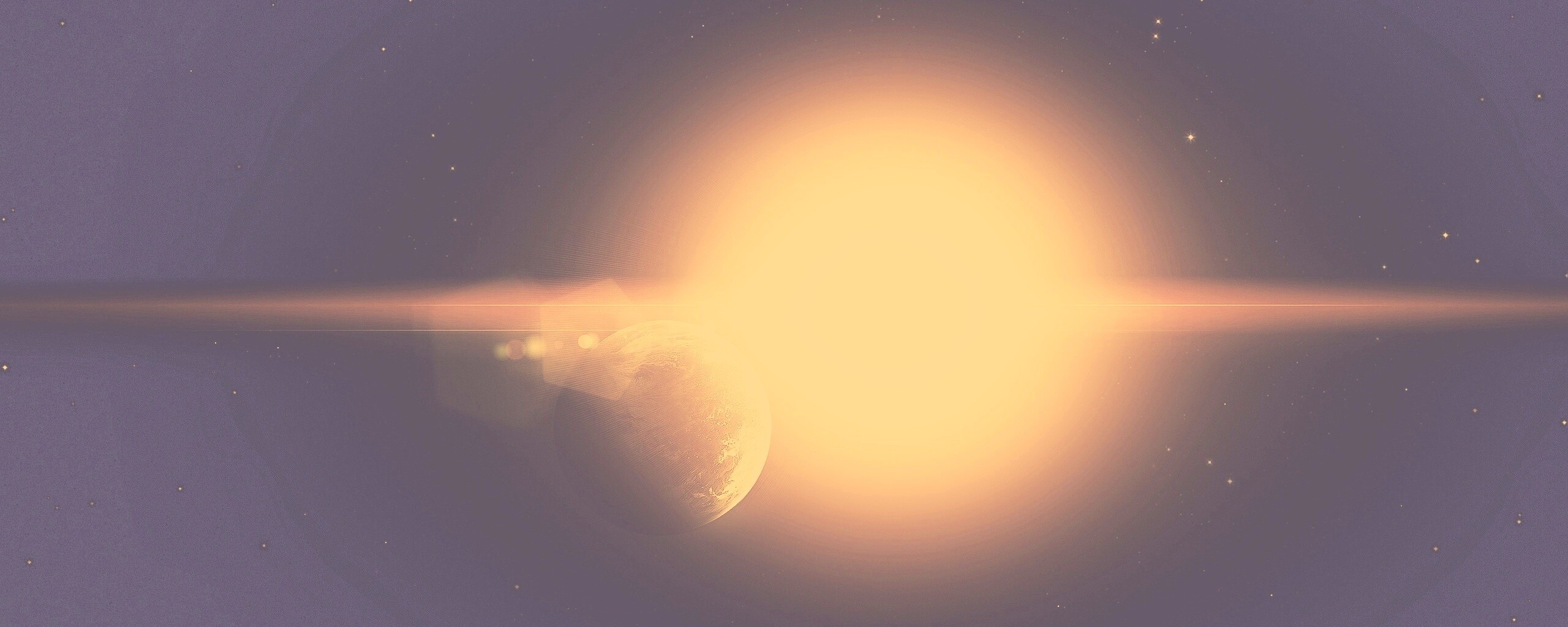 Планета на фоне звезды обои