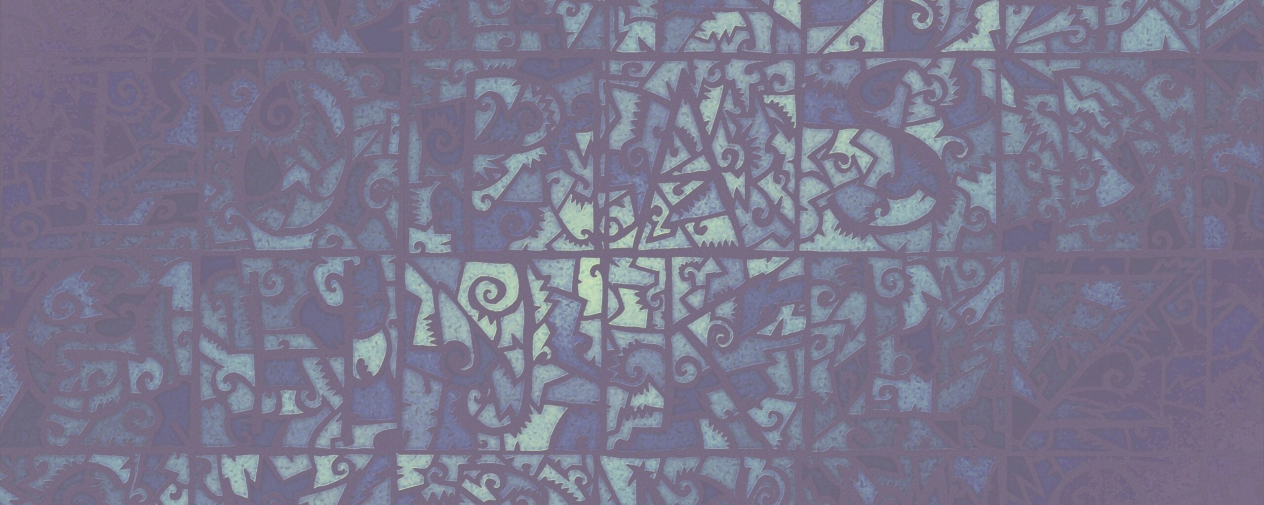 Витражные буквы обои