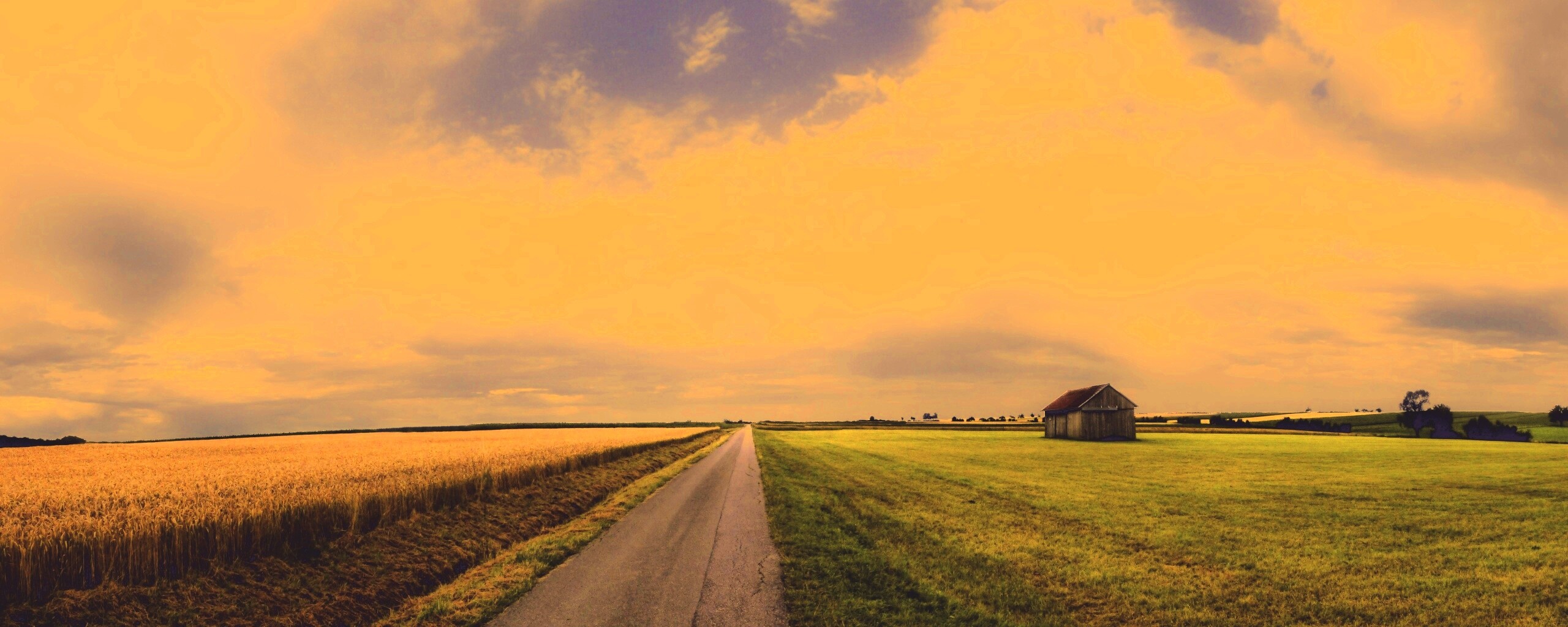 Сельский пейзаж обои