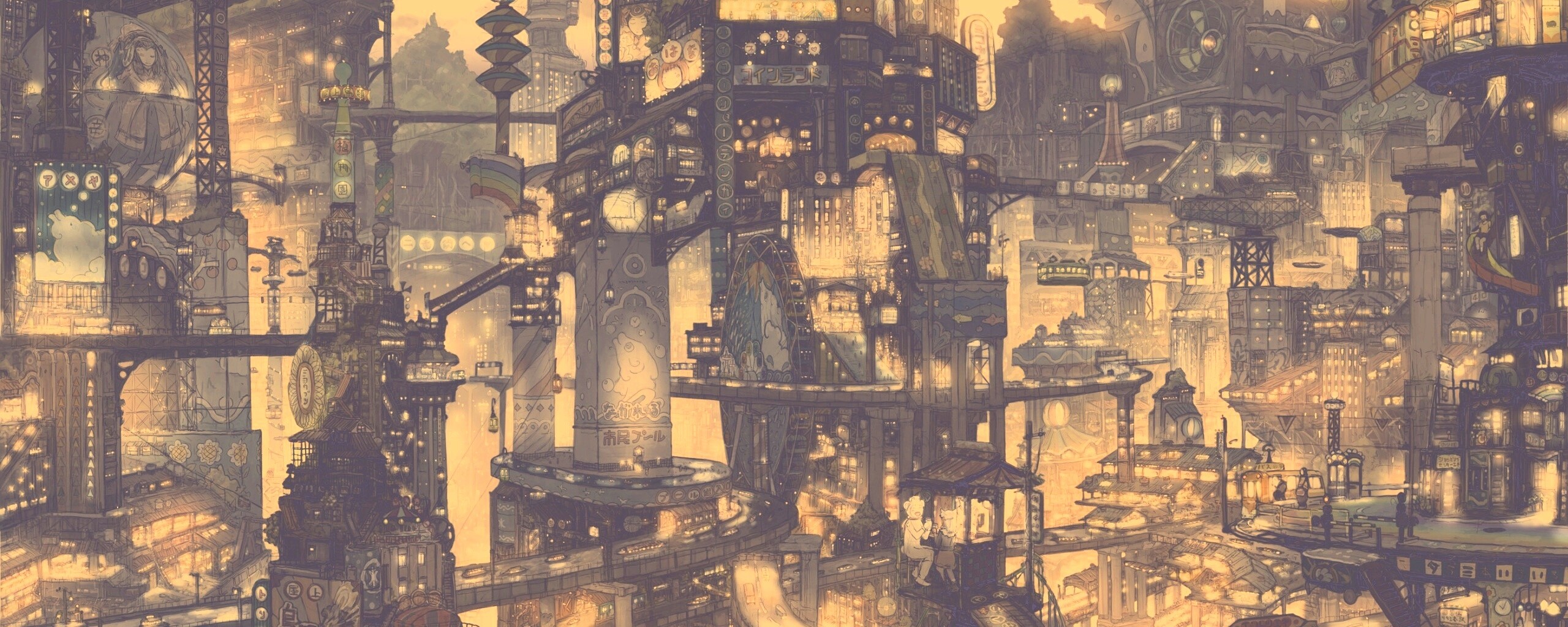 Город будущего обои