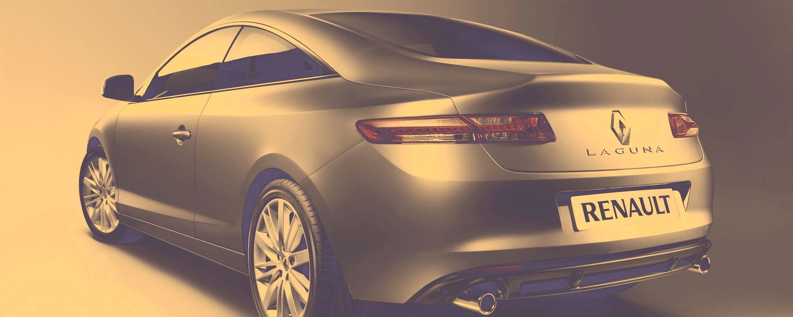 Рено Лагуна: вид сзади обои
